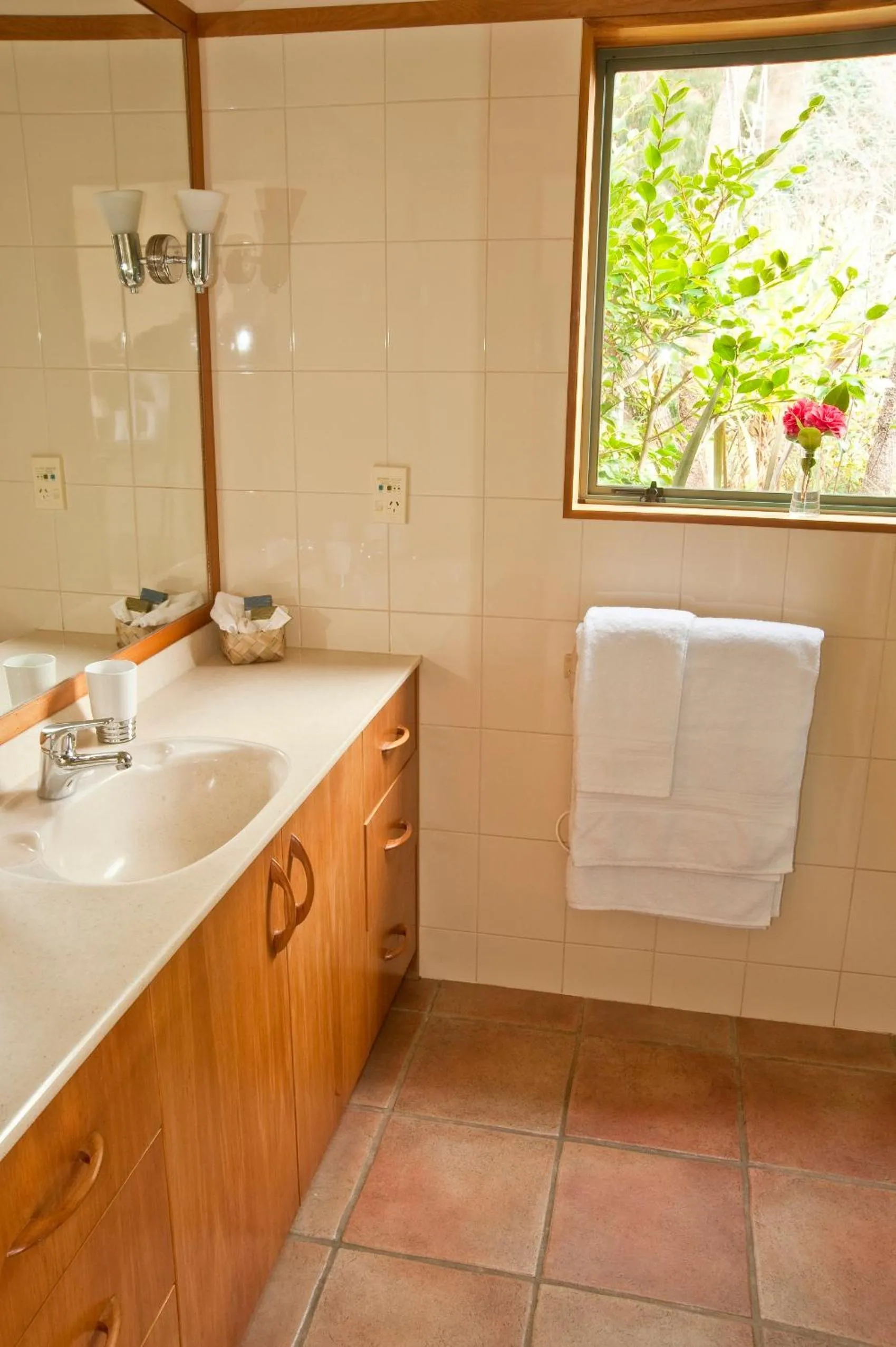 Bathroom in Whakaipo Lodge
