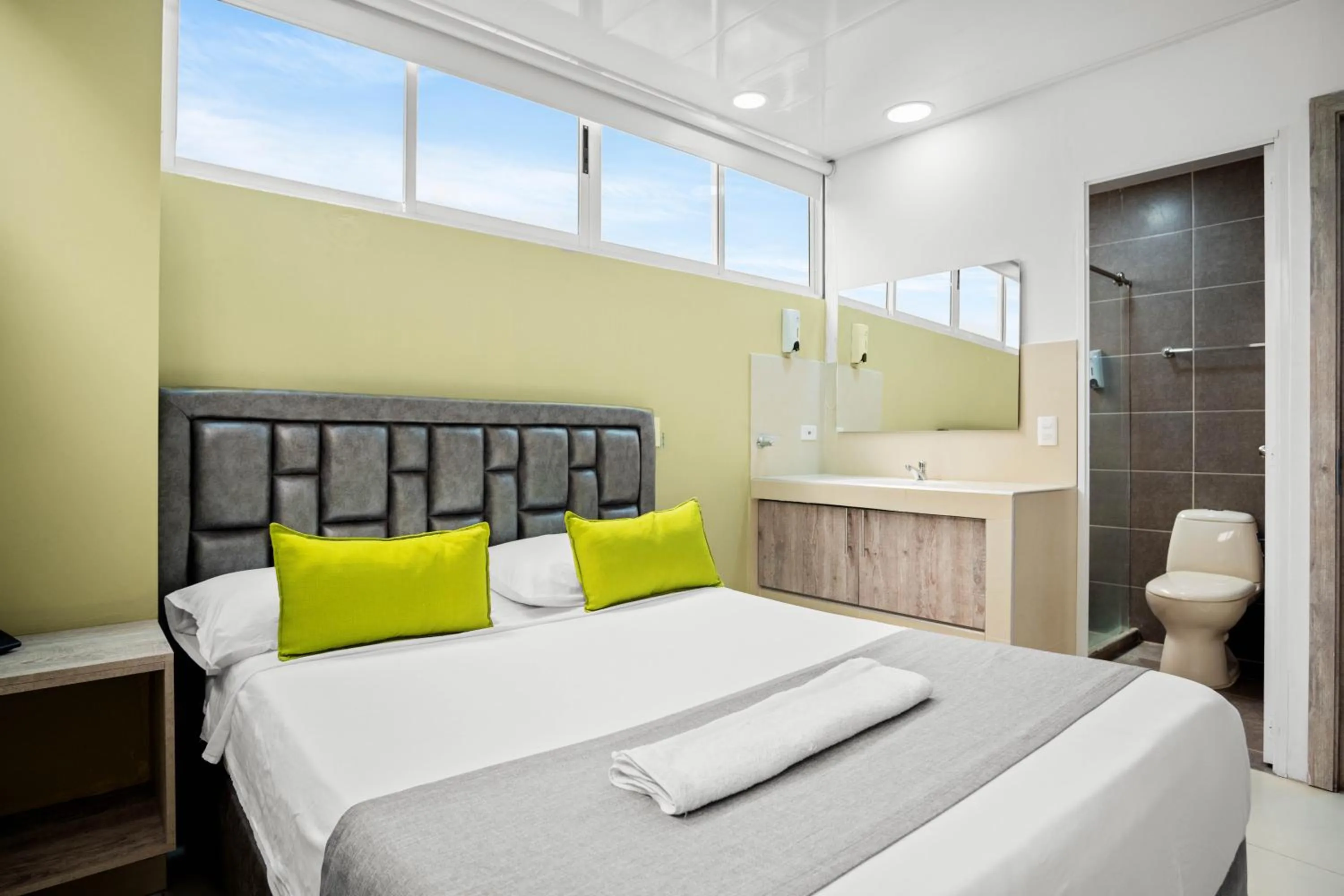 Bed in Aparta Hotel EcoSuite