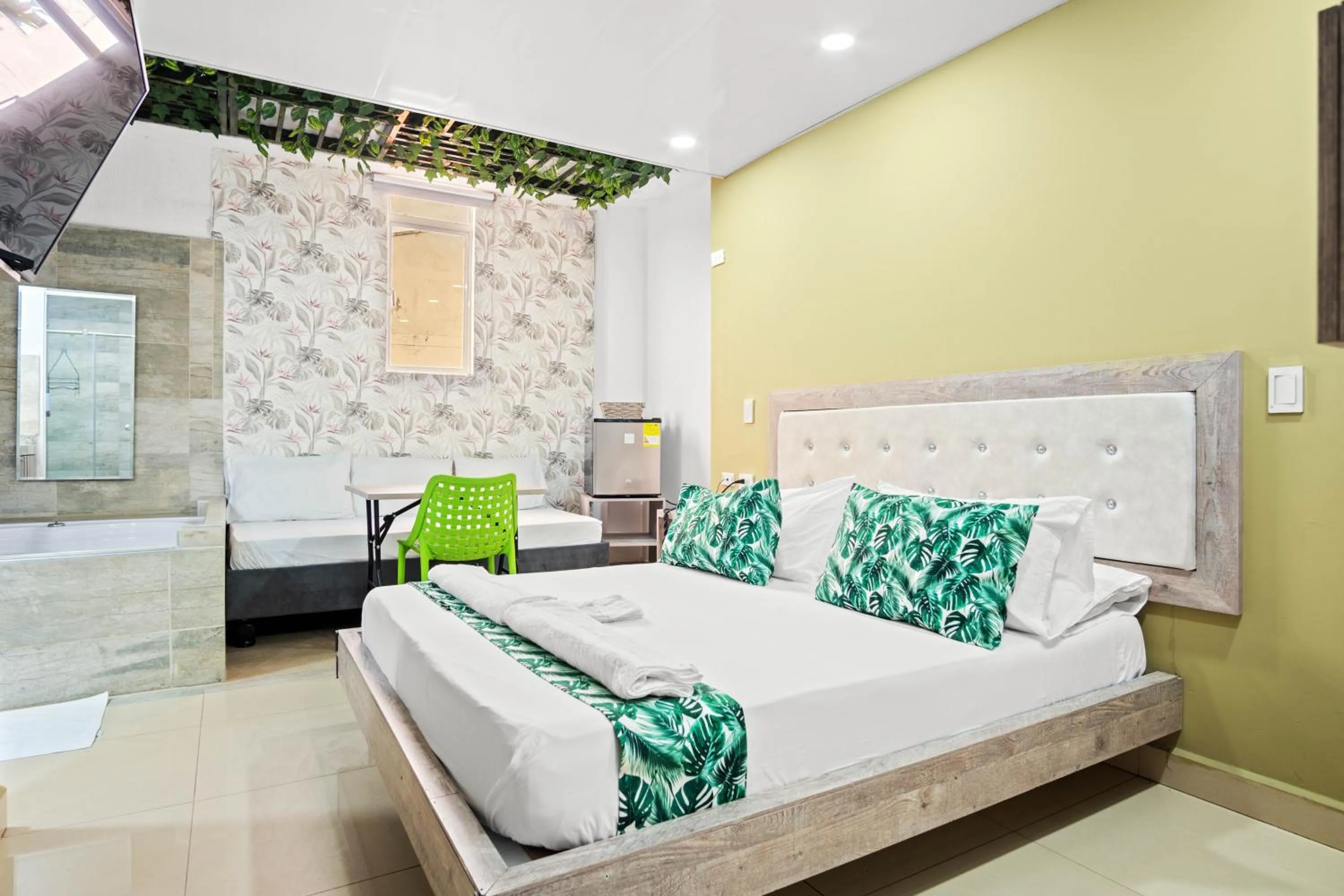 Bed in Aparta Hotel EcoSuite