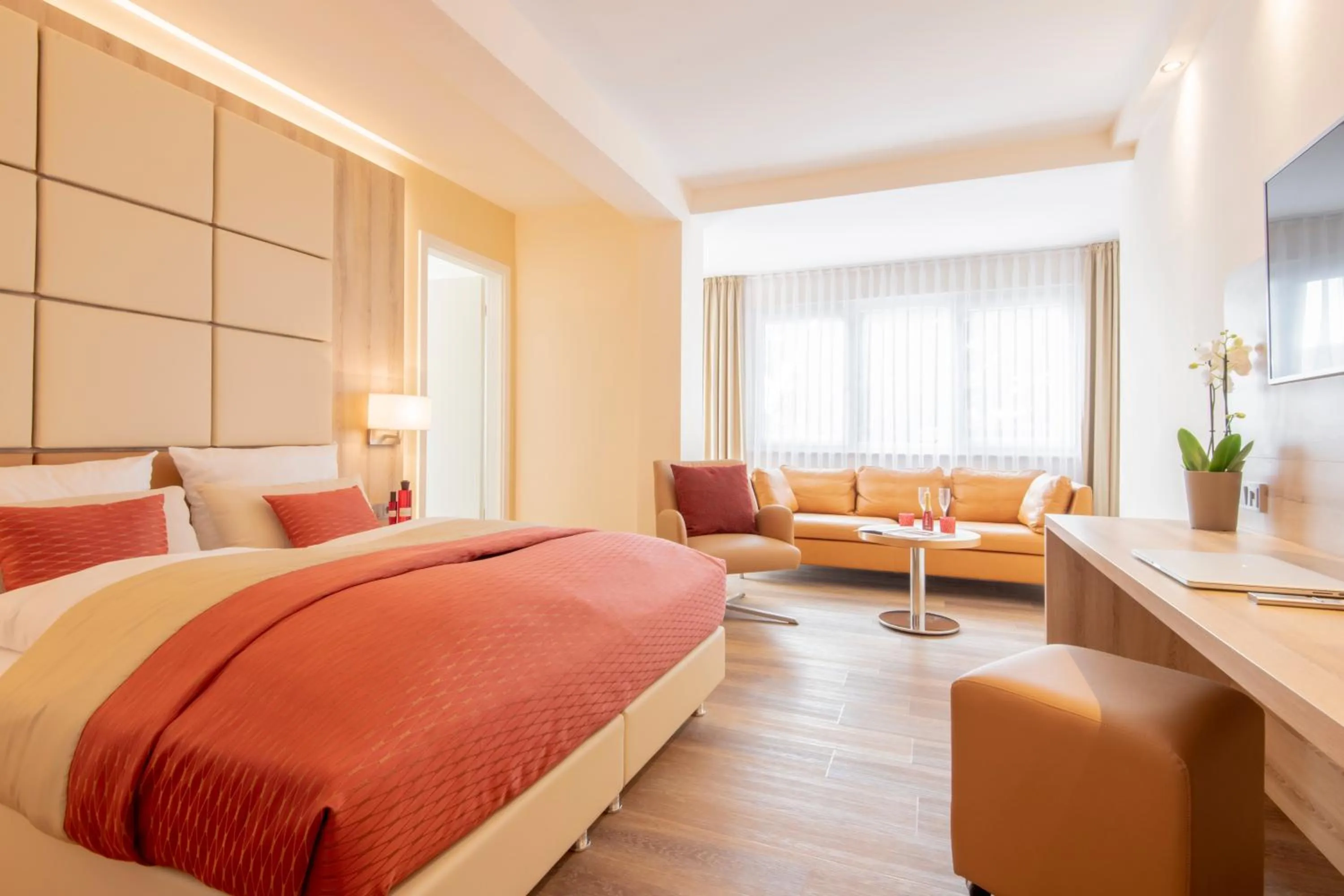 Bed in Hotel Wegner - T h e culinary art hotel