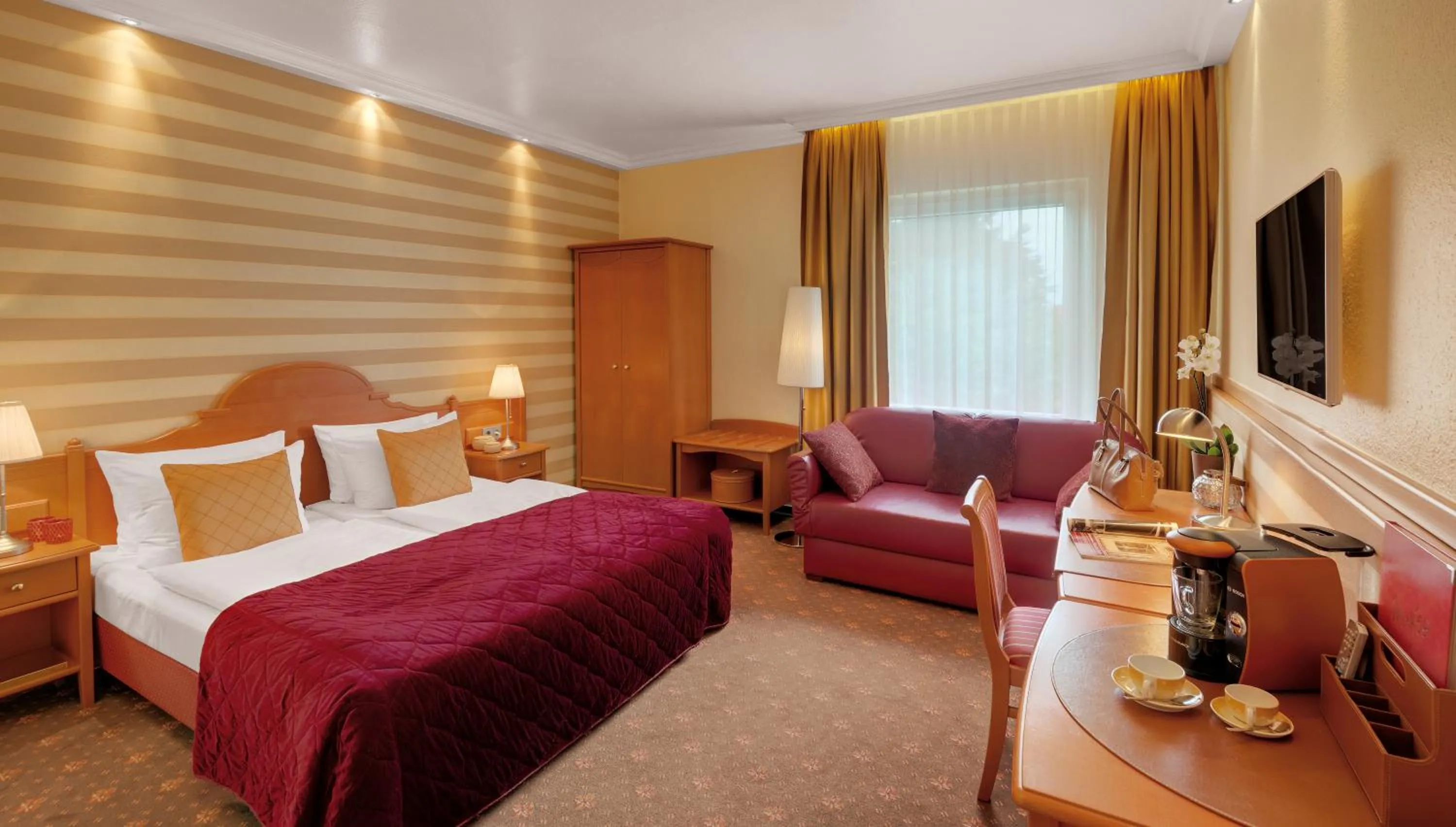 Photo of the whole room, Bed in Hotel Wegner - T h e culinary art hotel