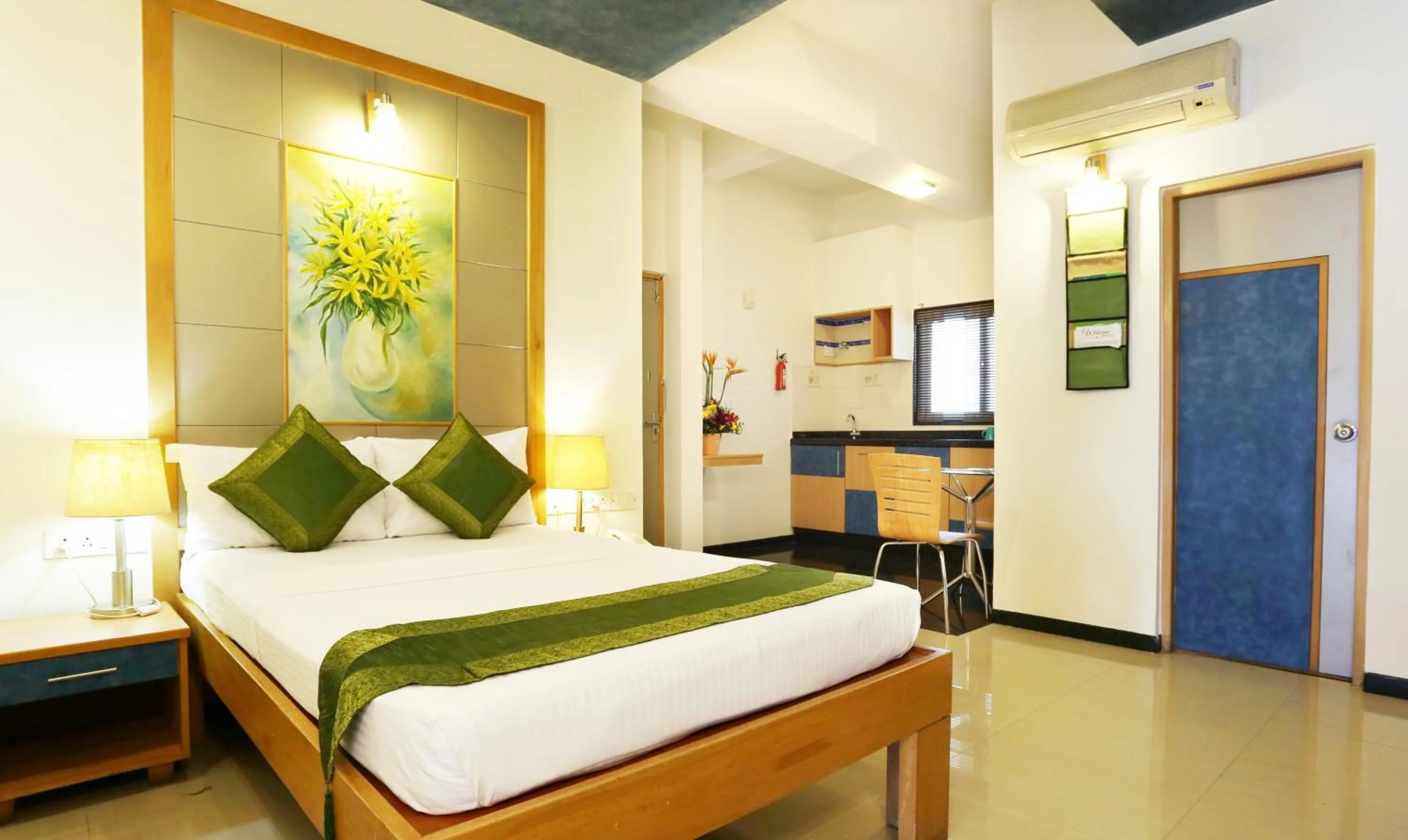 Bed in Treebo Edha Suites Koramangala