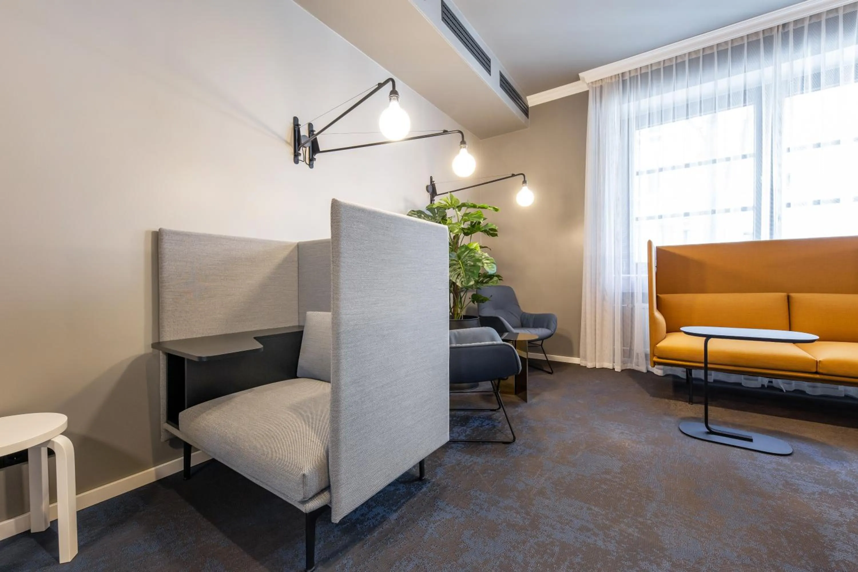 Seating area in B-Hotel