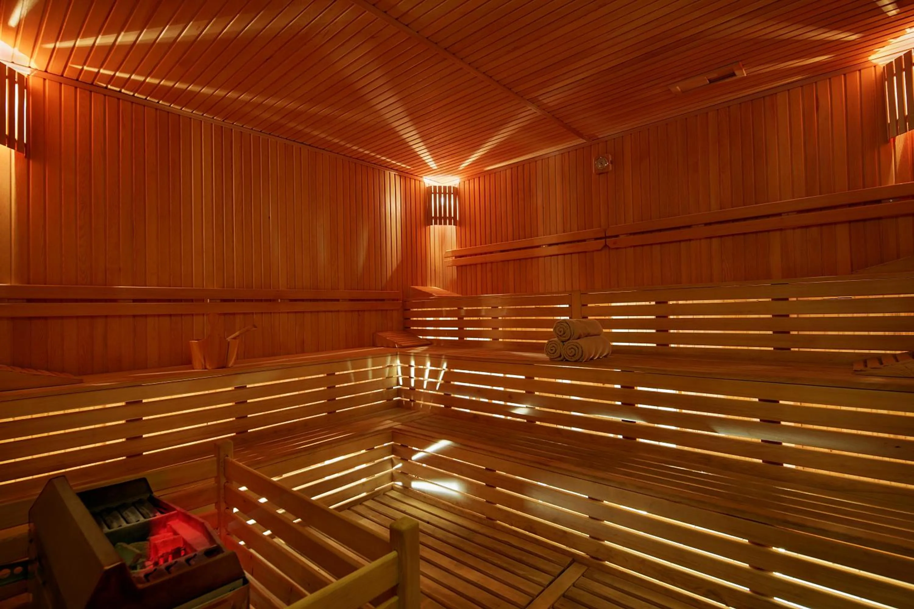Sauna in Bellis Deluxe Hotel & Heated for Winter Aqua Park
