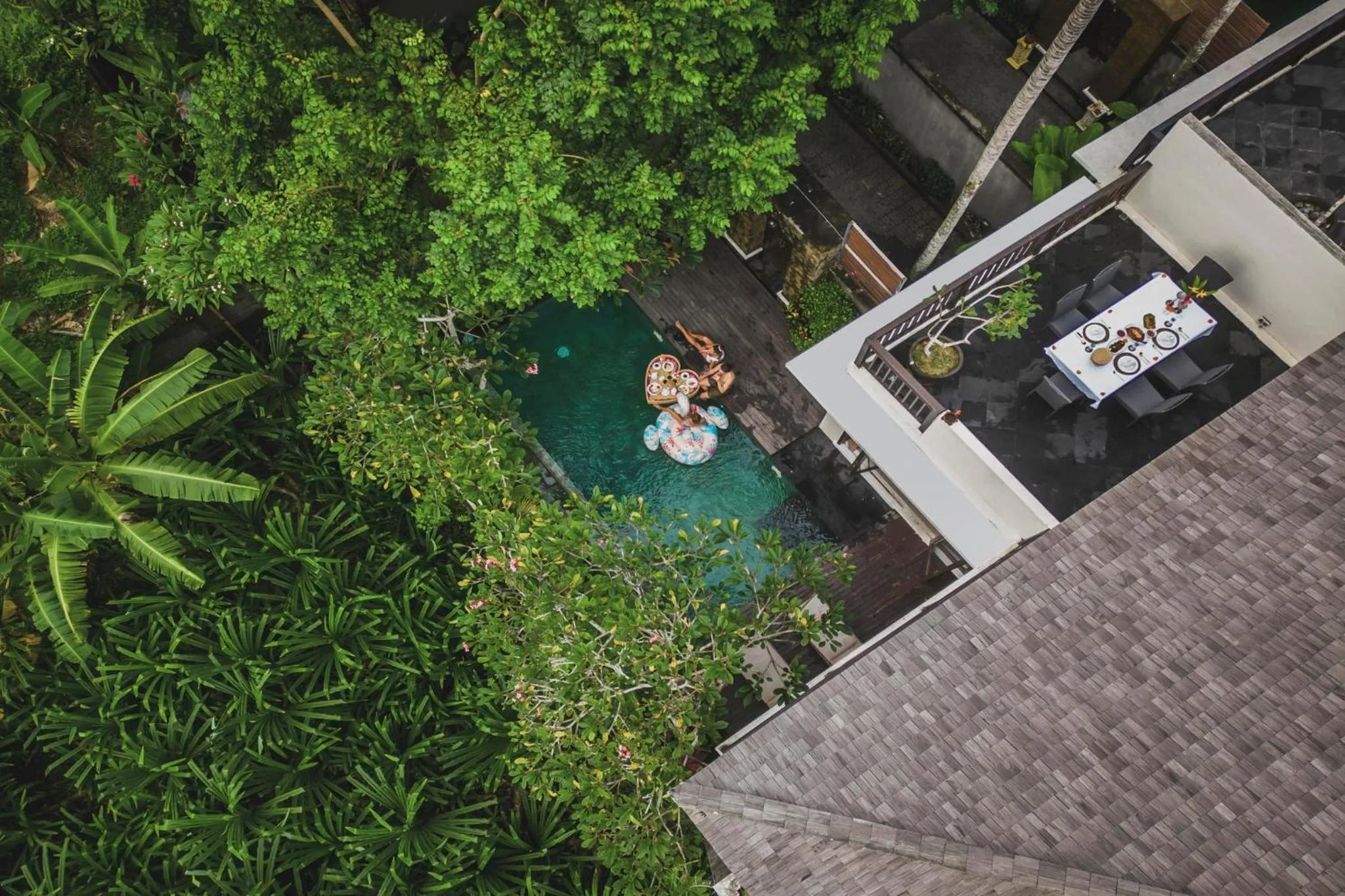 Swimming pool in Nyanyi Sanctuary Villa Tabanan by Ini Vie Hospitality