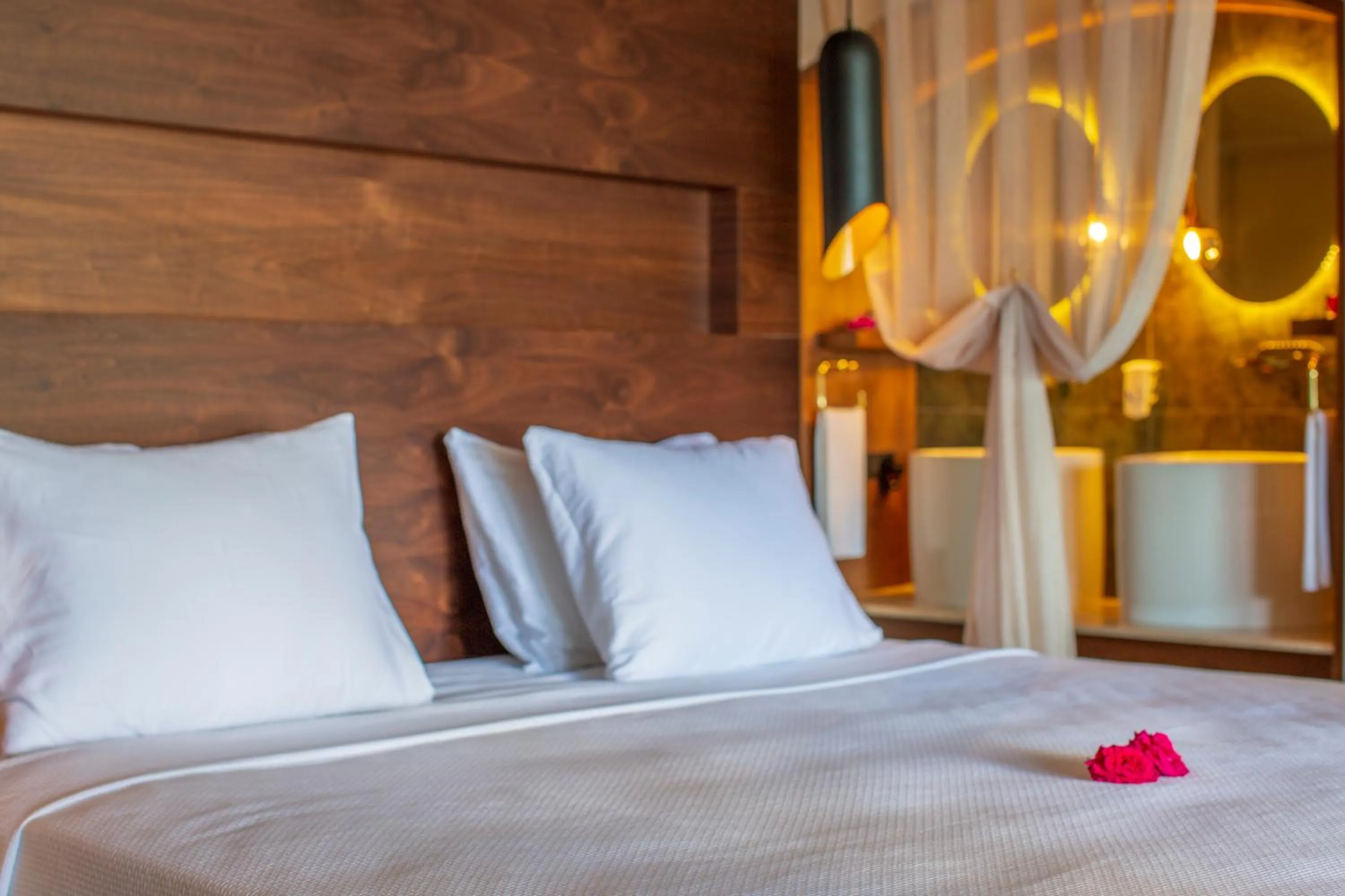 Bed in Orka Sunlife Resort Hotel and Aquapark