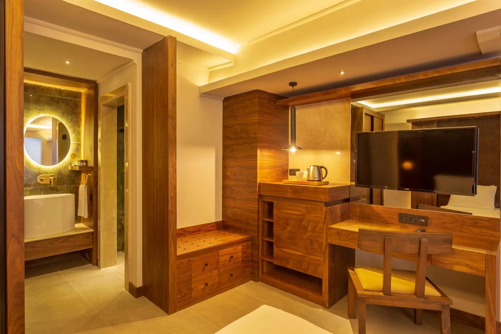 Bed in Orka Sunlife Resort Hotel and Aquapark