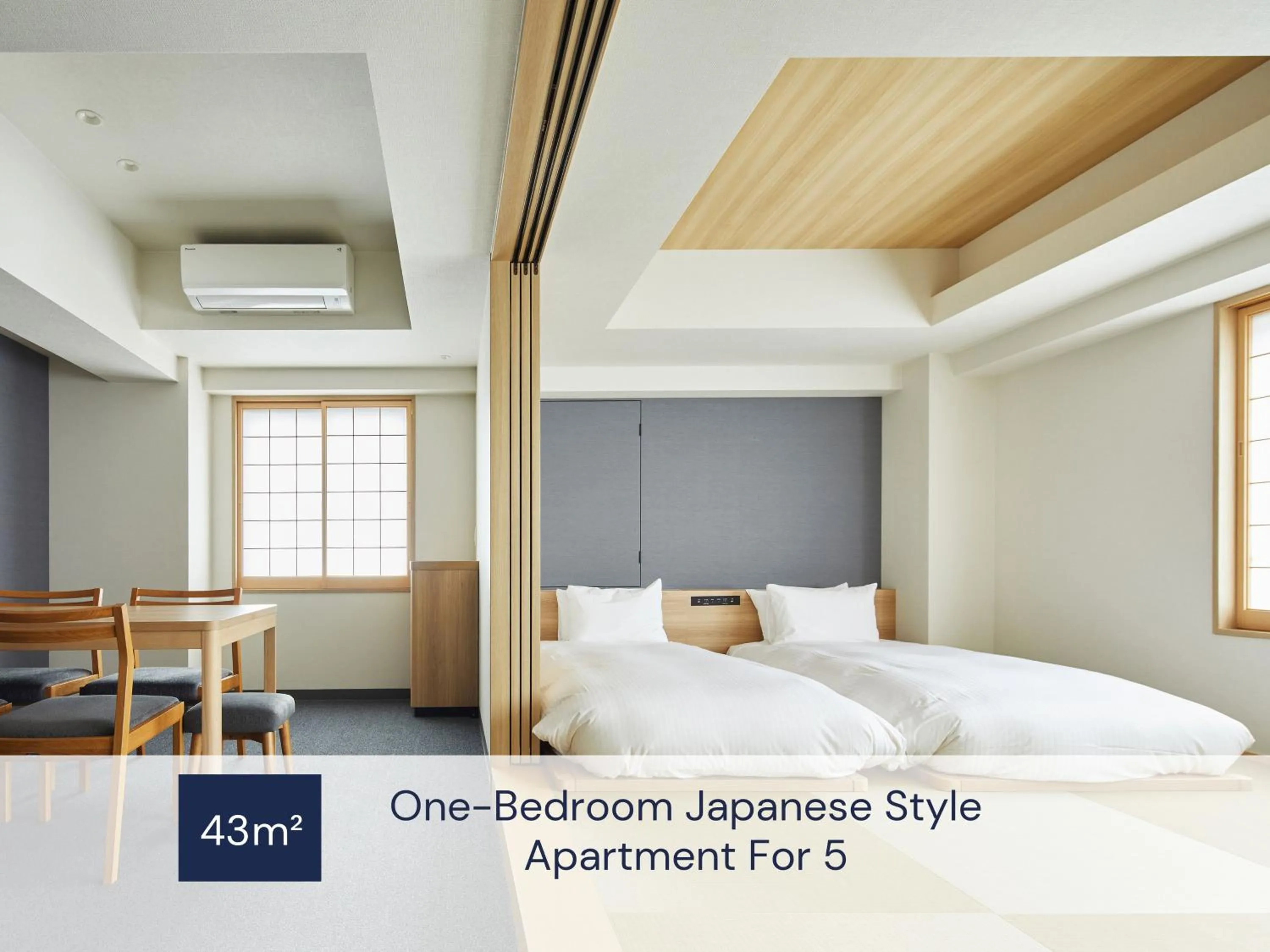Photo of the whole room, Bed in MIMARU Osaka Shinsaibashi West