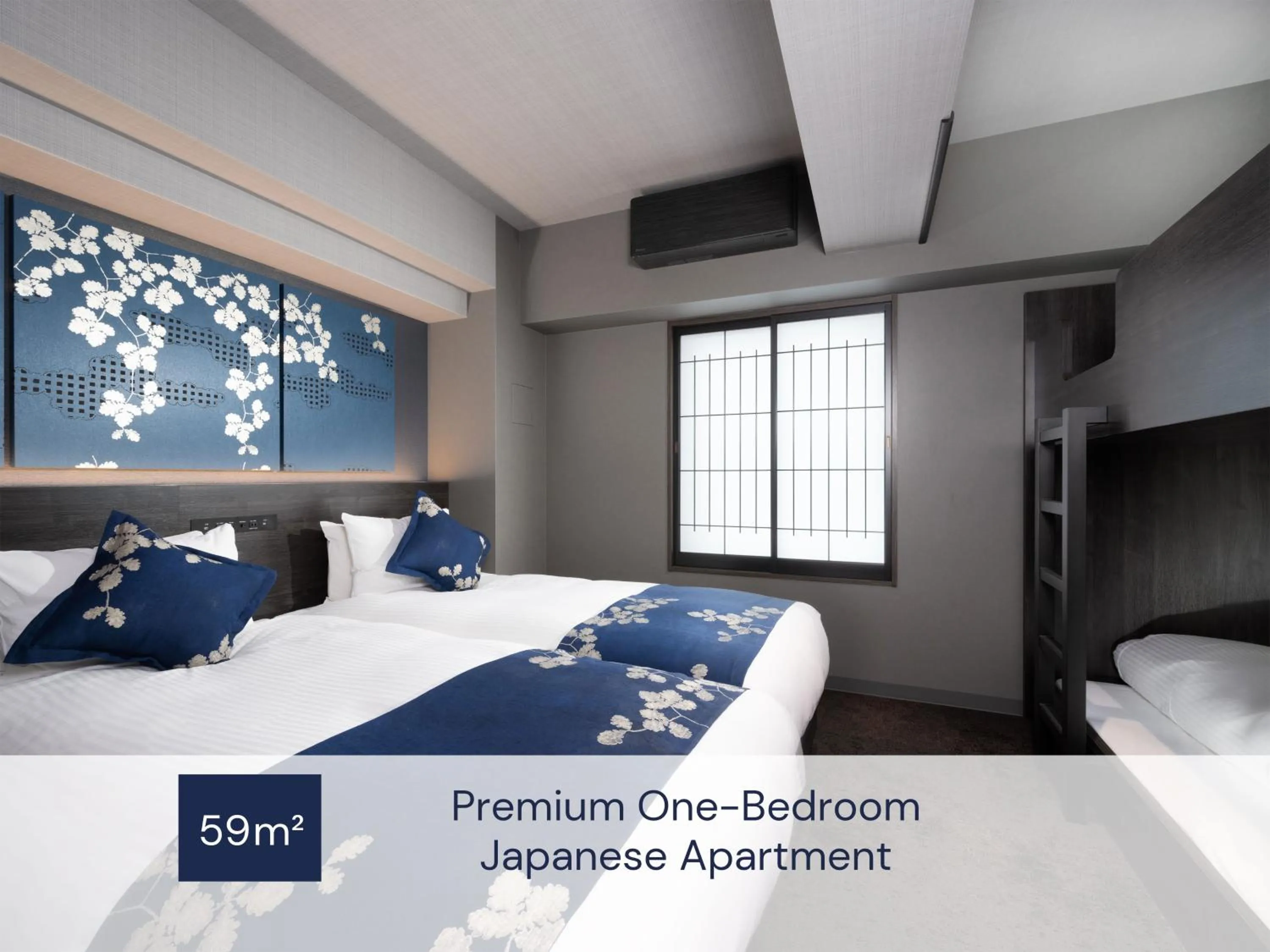 Photo of the whole room, Bed in MIMARU Osaka Shinsaibashi West