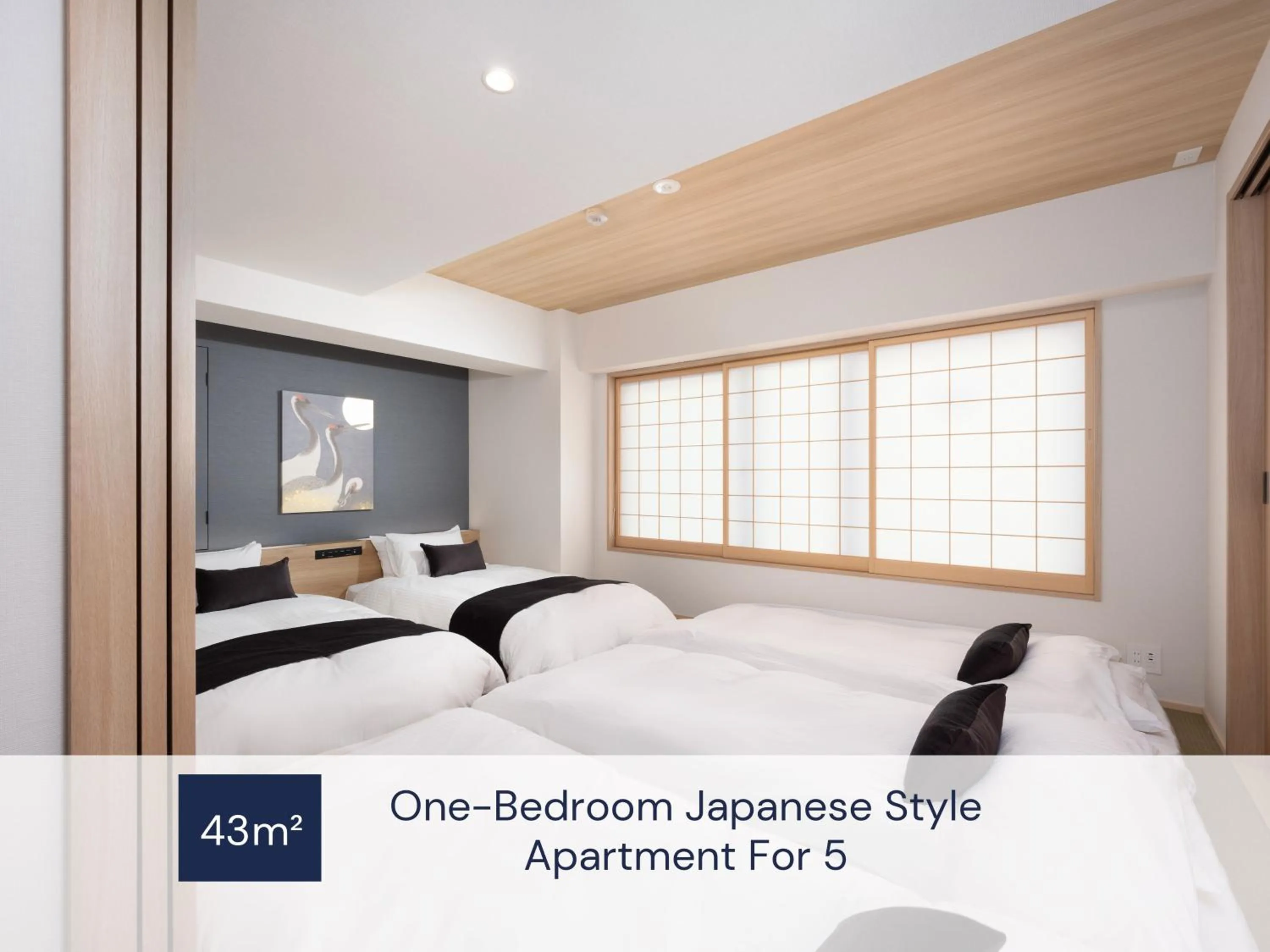 Photo of the whole room, Bed in MIMARU Osaka Shinsaibashi West