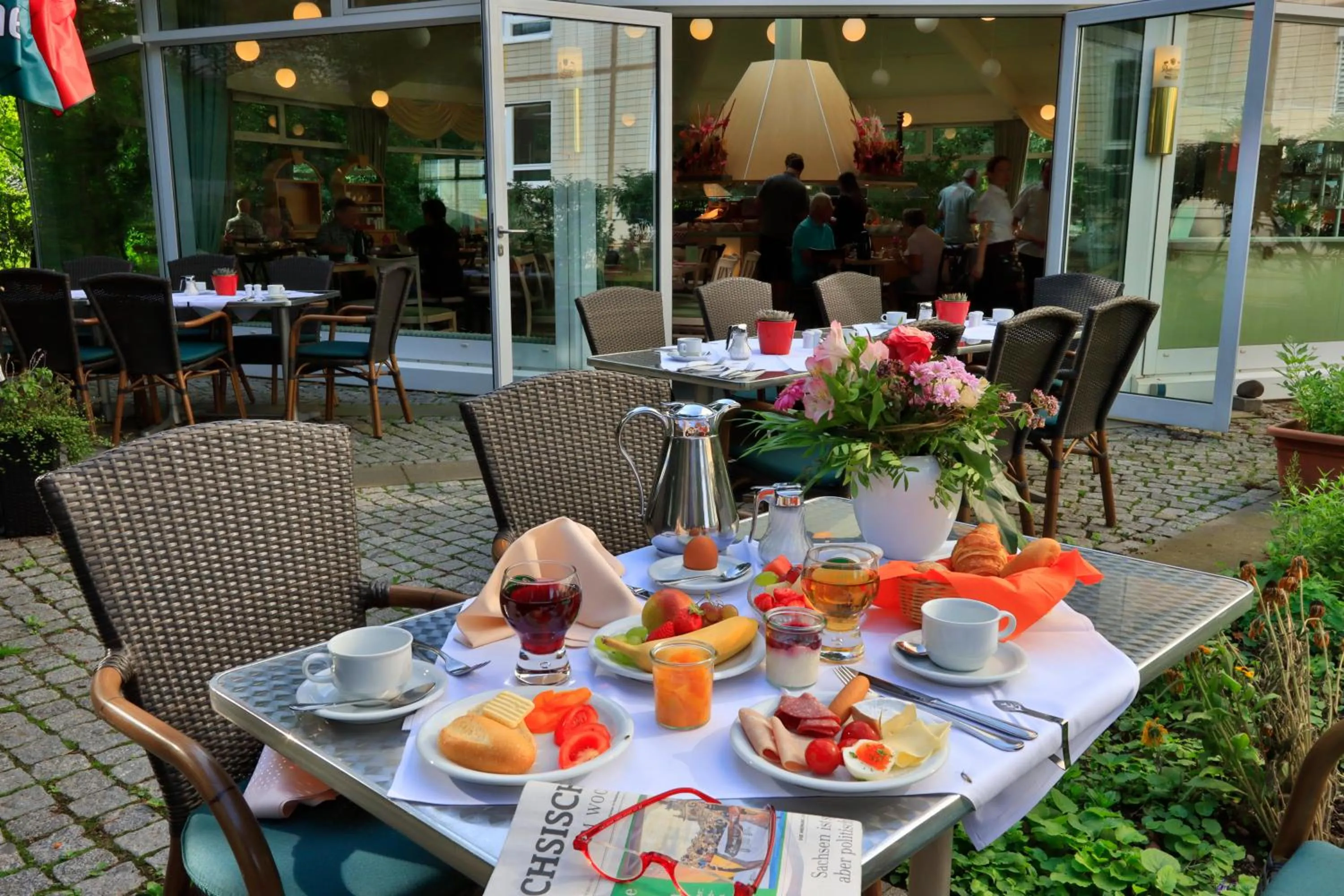 Garden in Hotel Am Terrassenufer