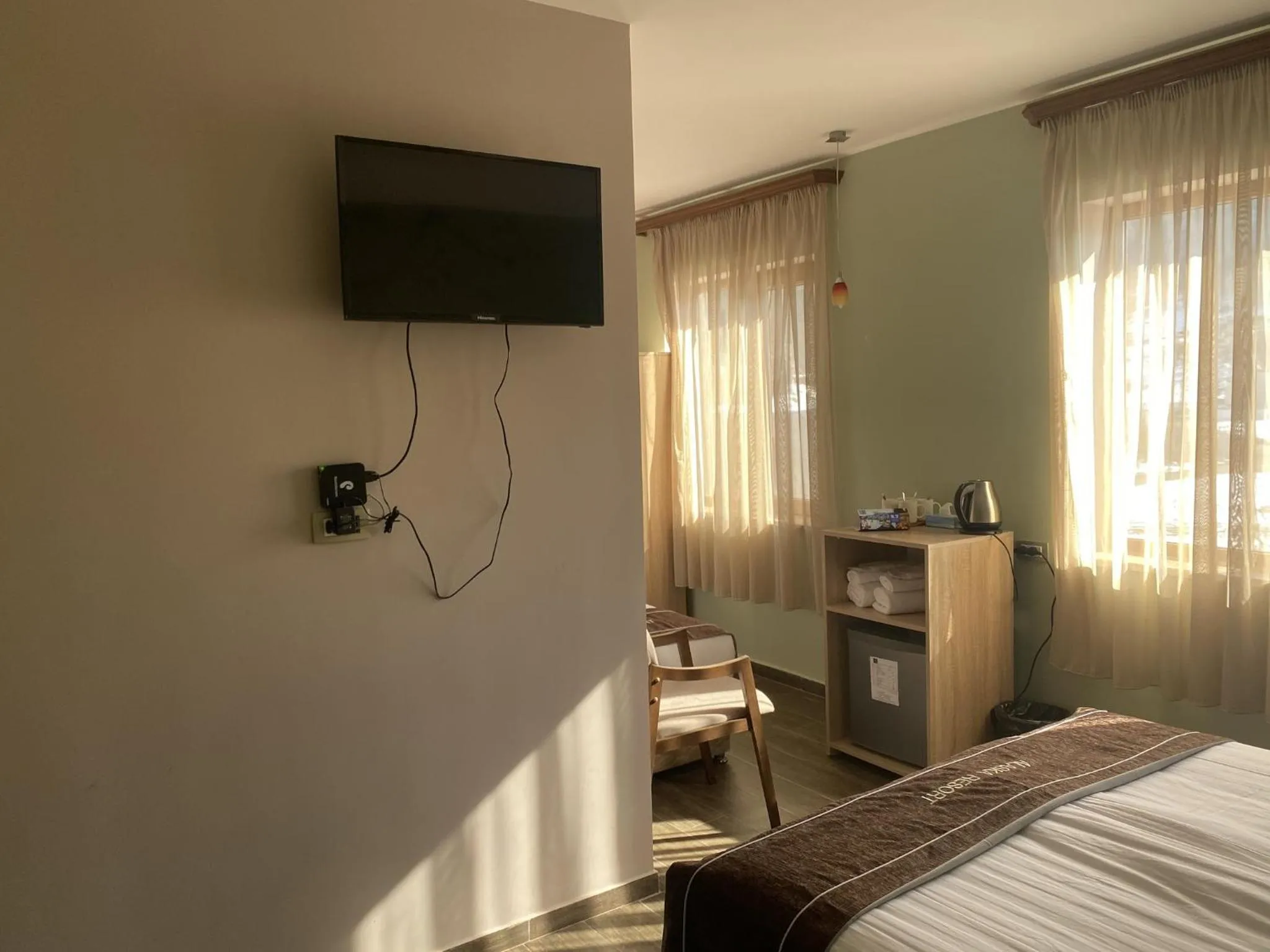 Bed in Alaska Resort