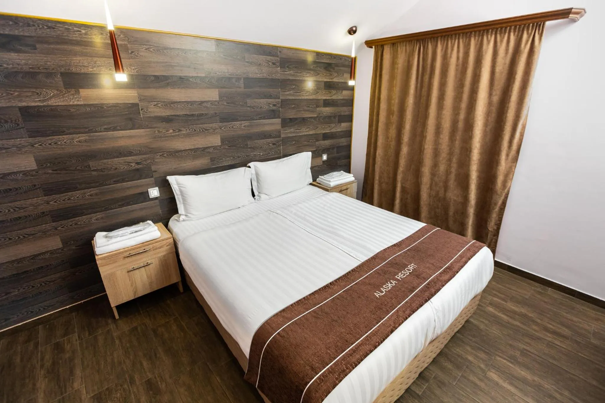 Bed in Alaska Resort