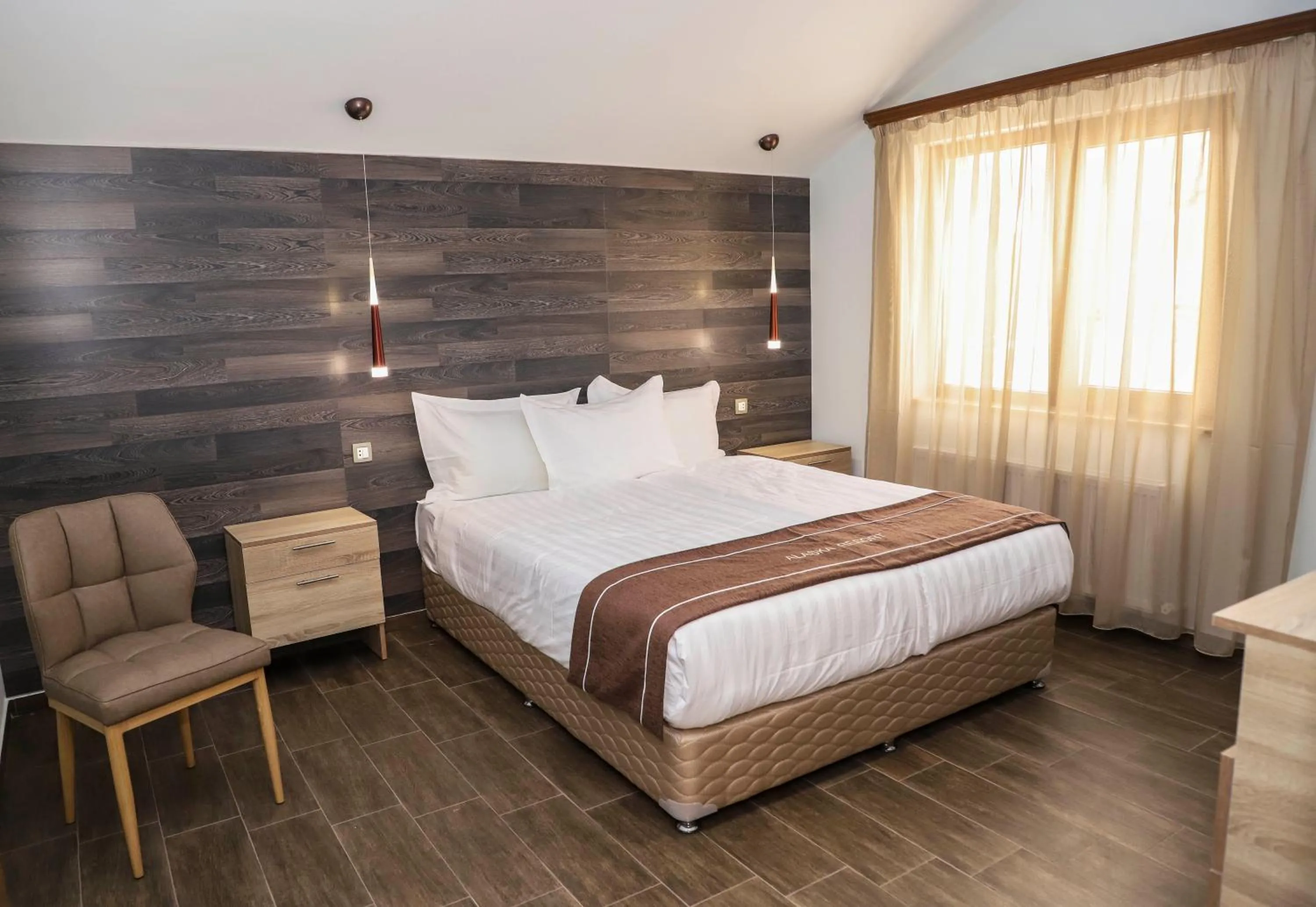 Bed in Alaska Resort