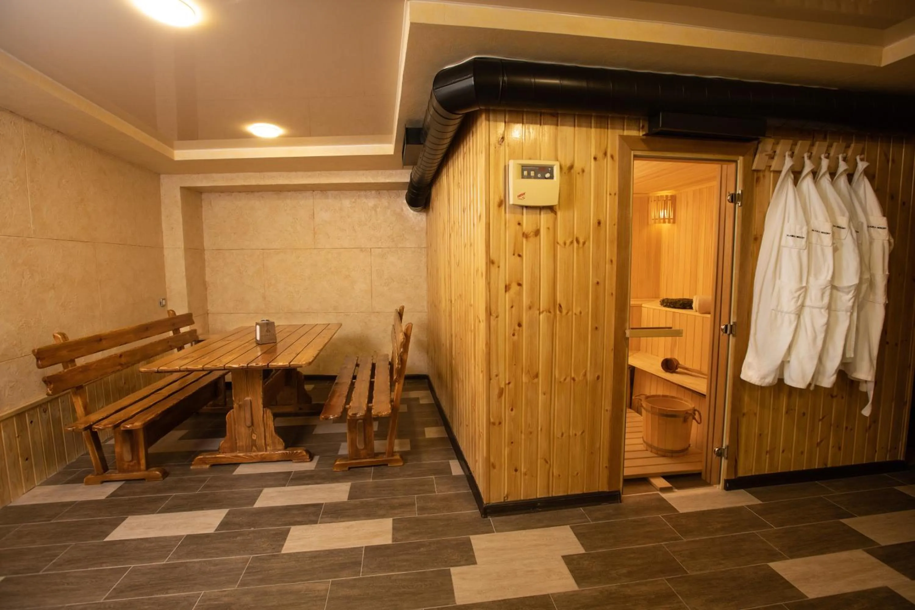 Sauna in Alaska Resort