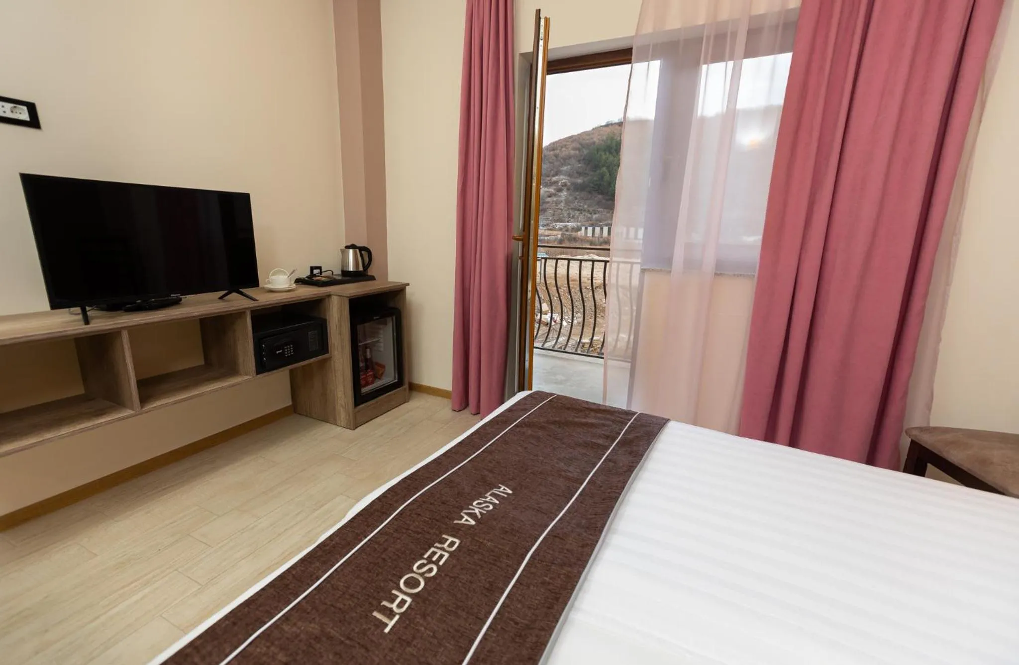 Bed in Alaska Resort