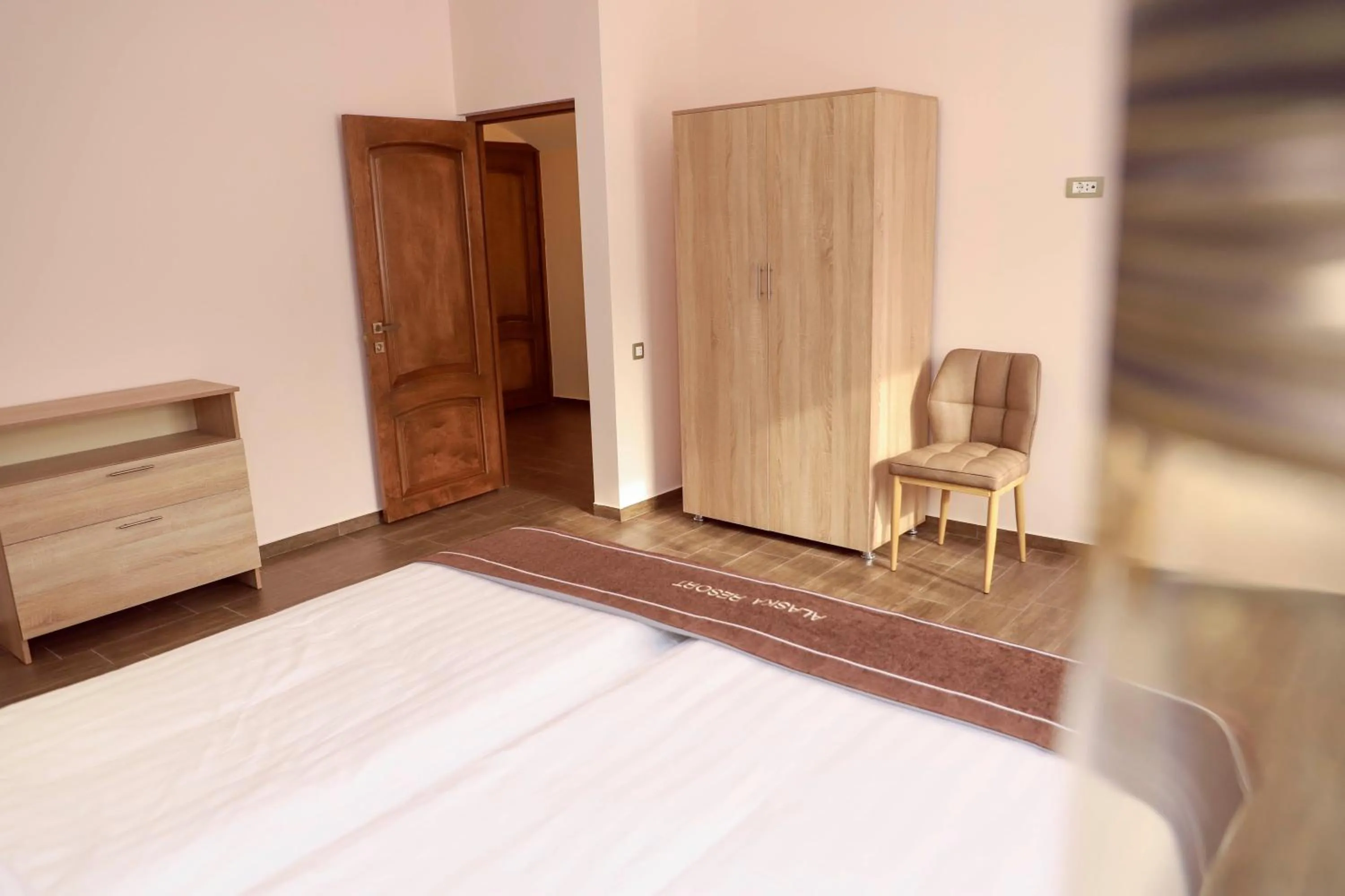 Bed in Alaska Resort