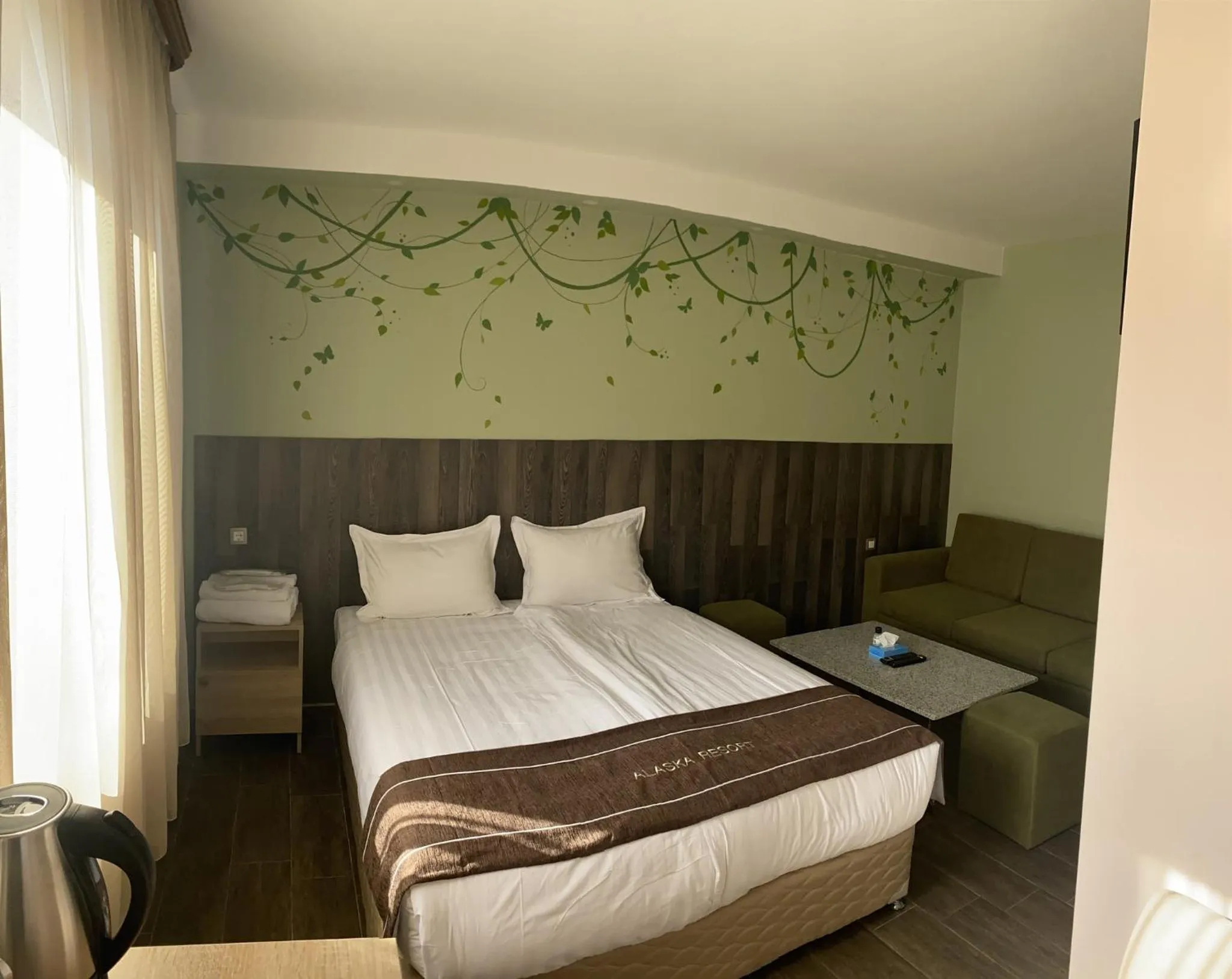 Bed in Alaska Resort