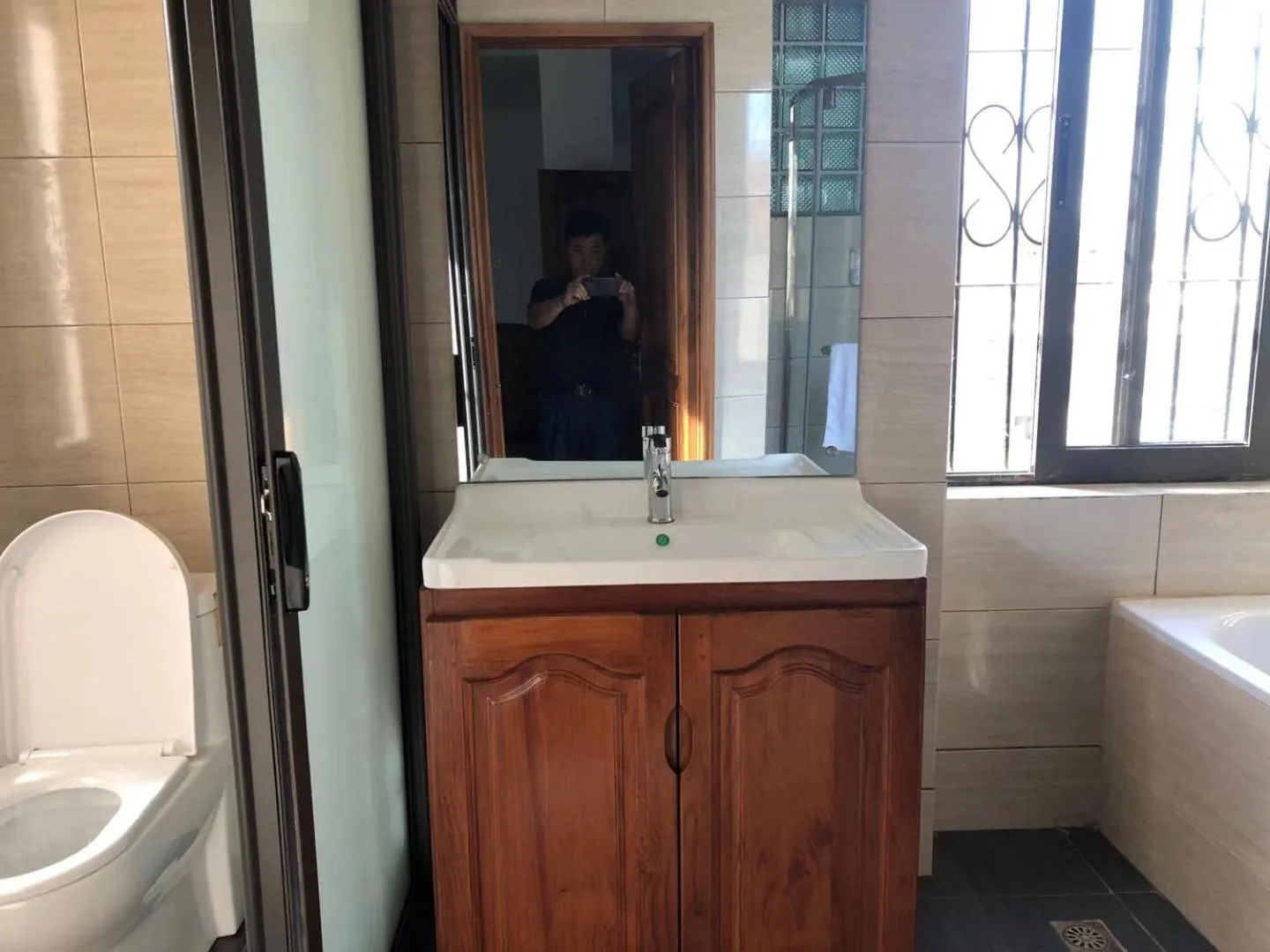 Bathroom in Feima Hotel