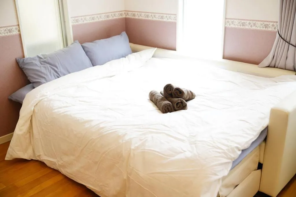 Bed in CHATAN SEASIDE FLAT VILLA