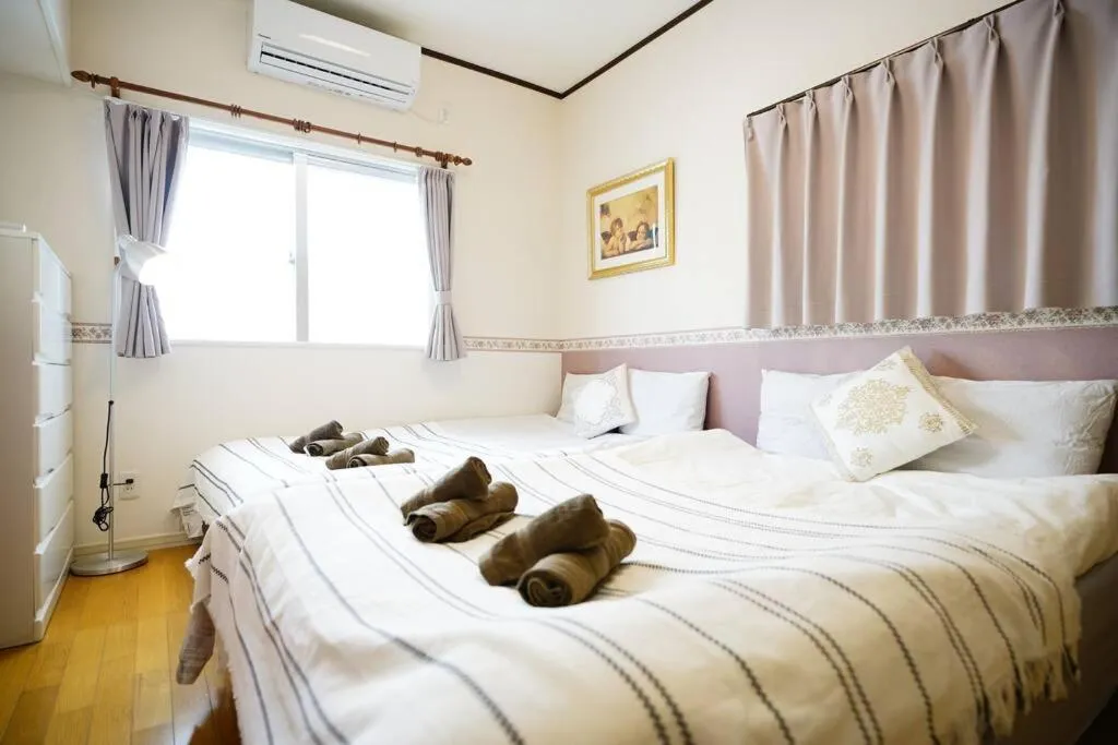 Bed in CHATAN SEASIDE FLAT VILLA