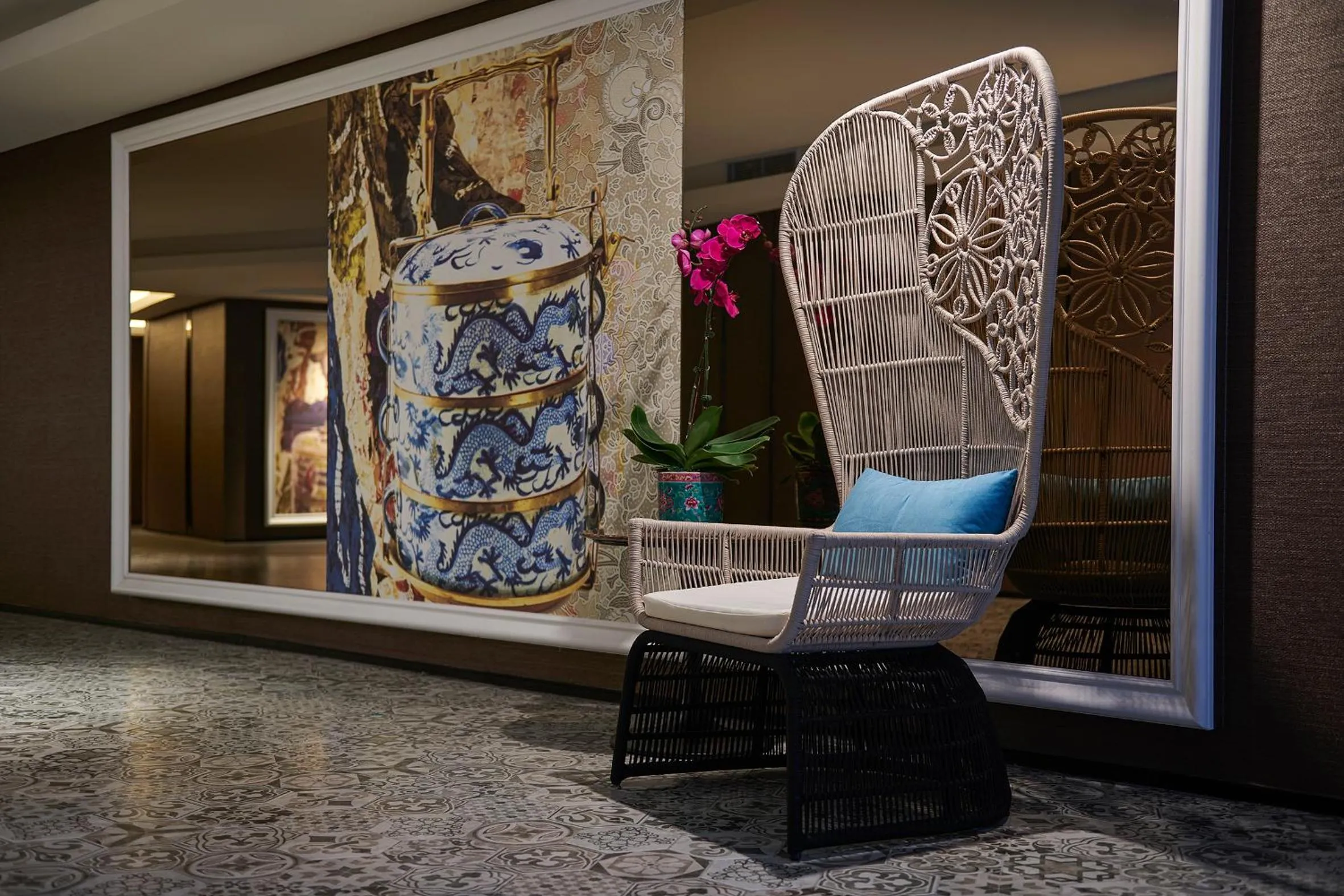 Decorative detail in Angsana Teluk Bahang, Penang