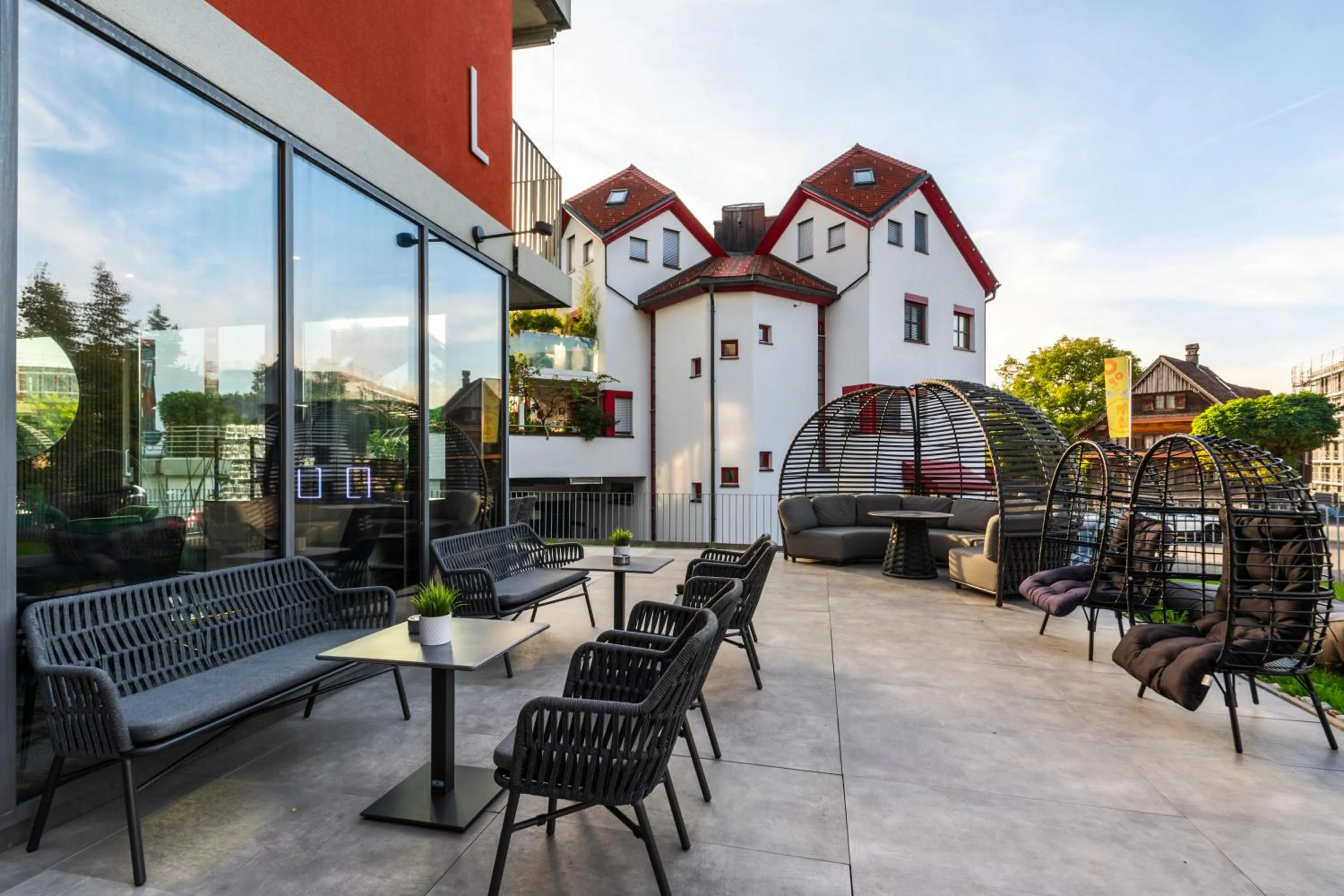 Balcony/Terrace in Business Hotel Maier