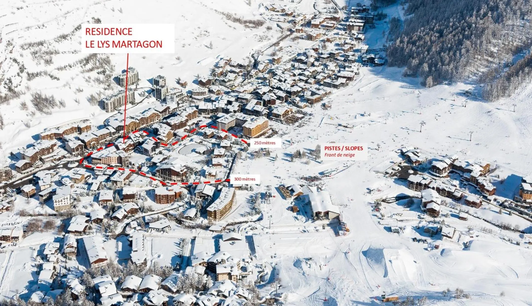 Bird's eye view in Résidence Le Lys Martagon