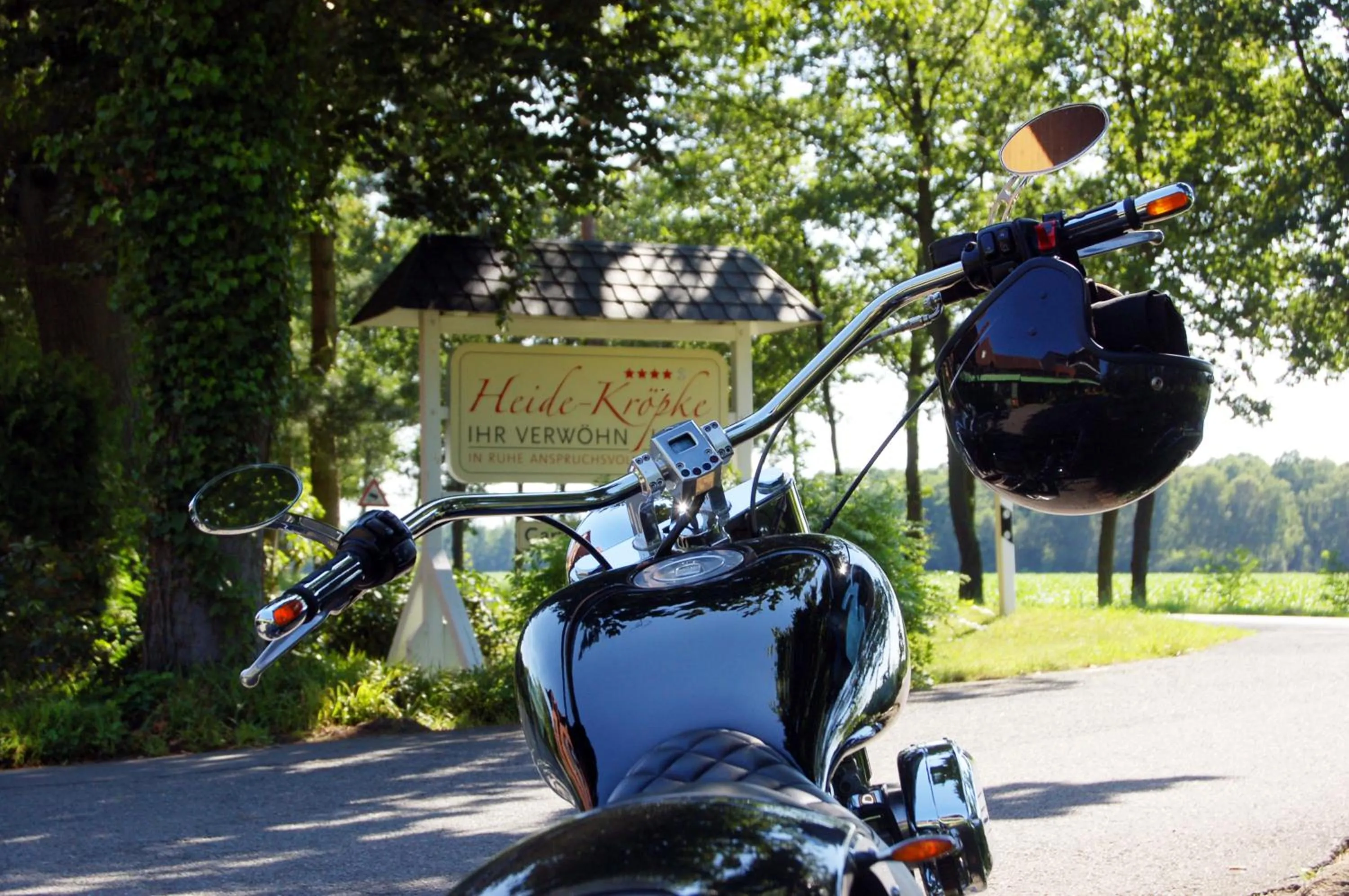 Quiet street view in Hotel Heide Kröpke