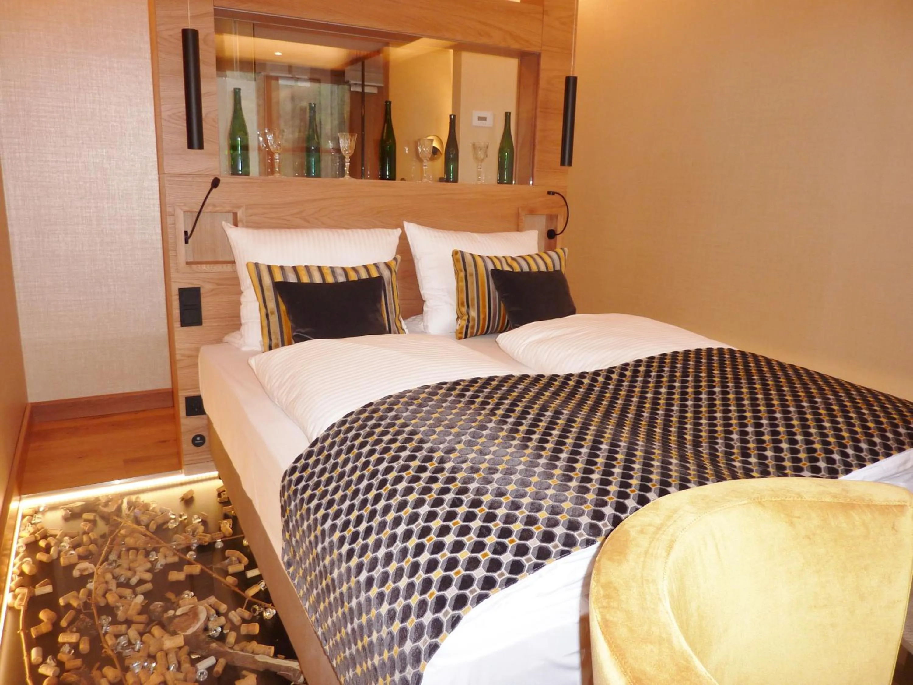 Bed in Akzent Waldhotel Rheingau