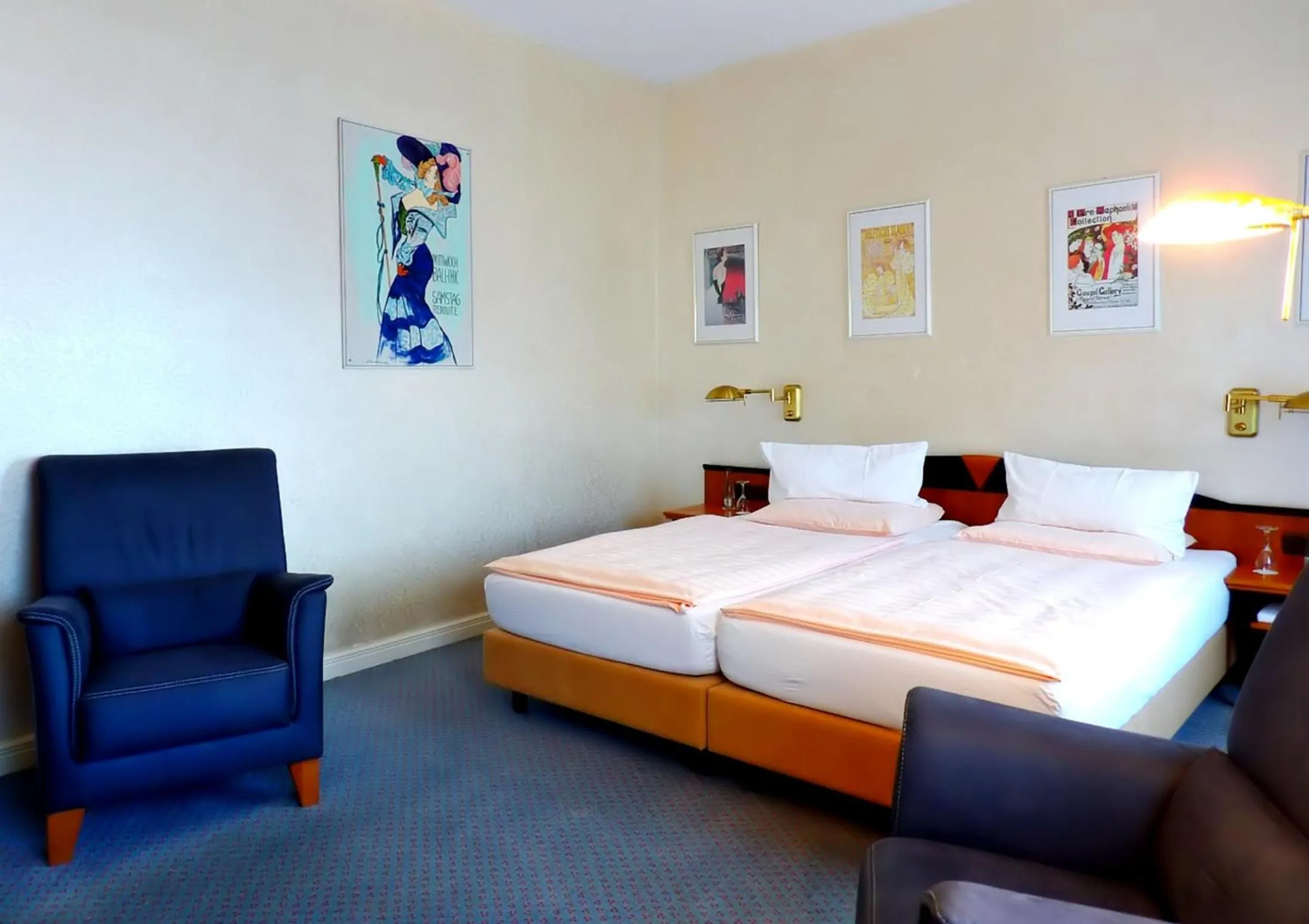 Bed in Hotel Jugendstil