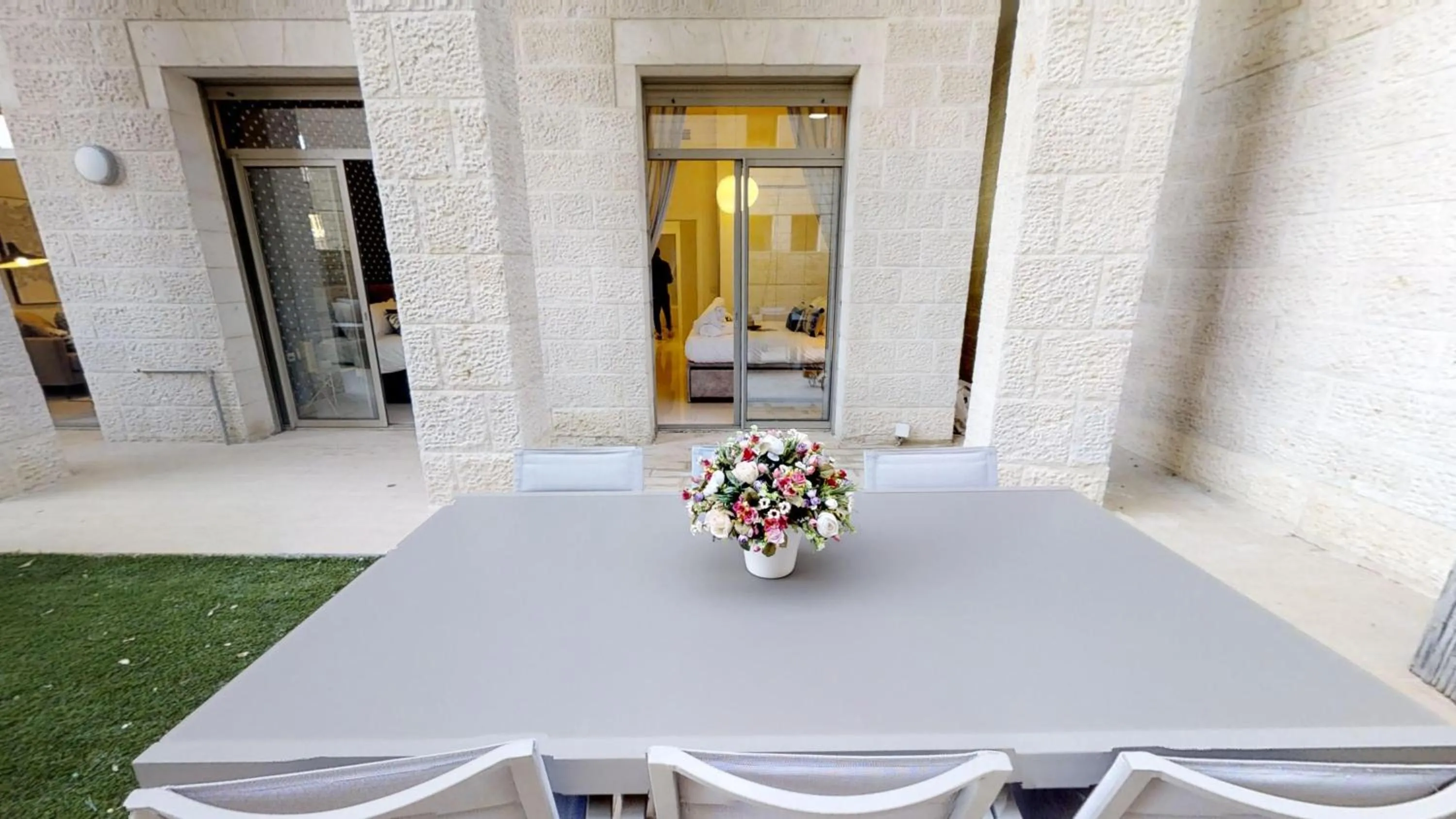 Patio in Haneviim Court Luxury by Rental Israel