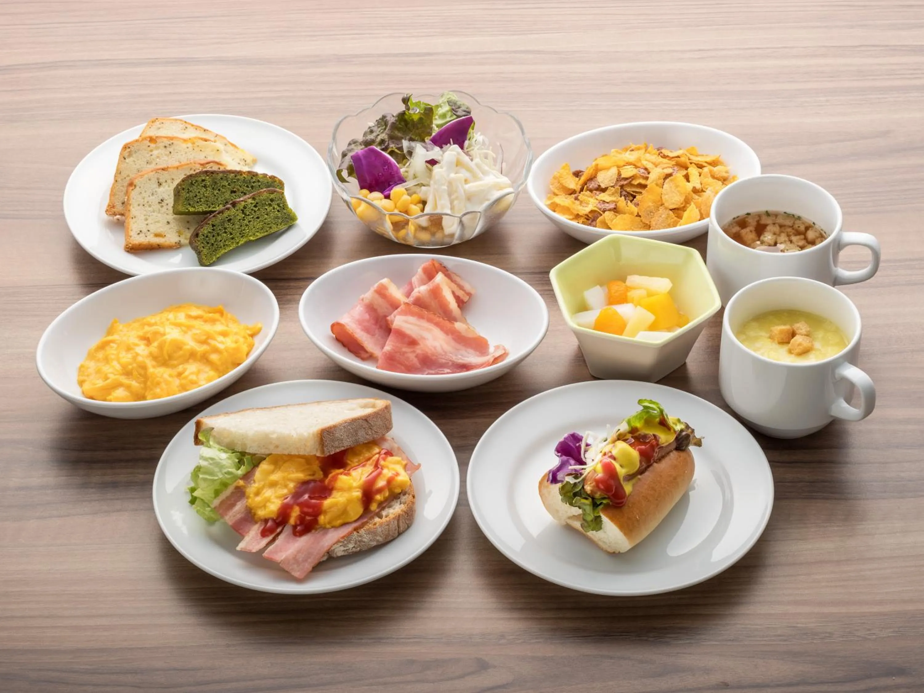 Buffet breakfast in Sotetsu Fresa Inn Chiba Kashiwa