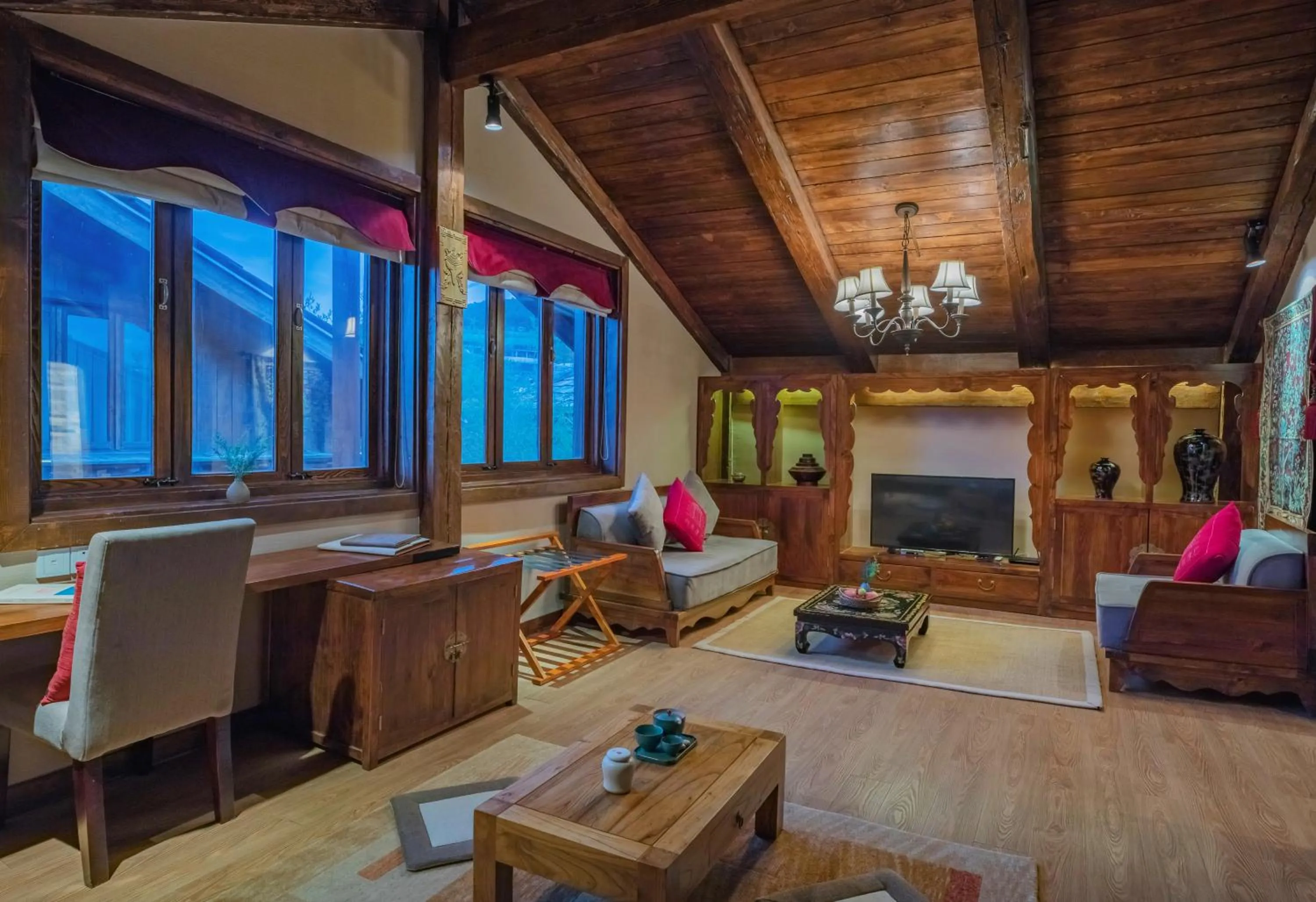 Living room in Arro Khampa By Zinc Journey Shangri-la