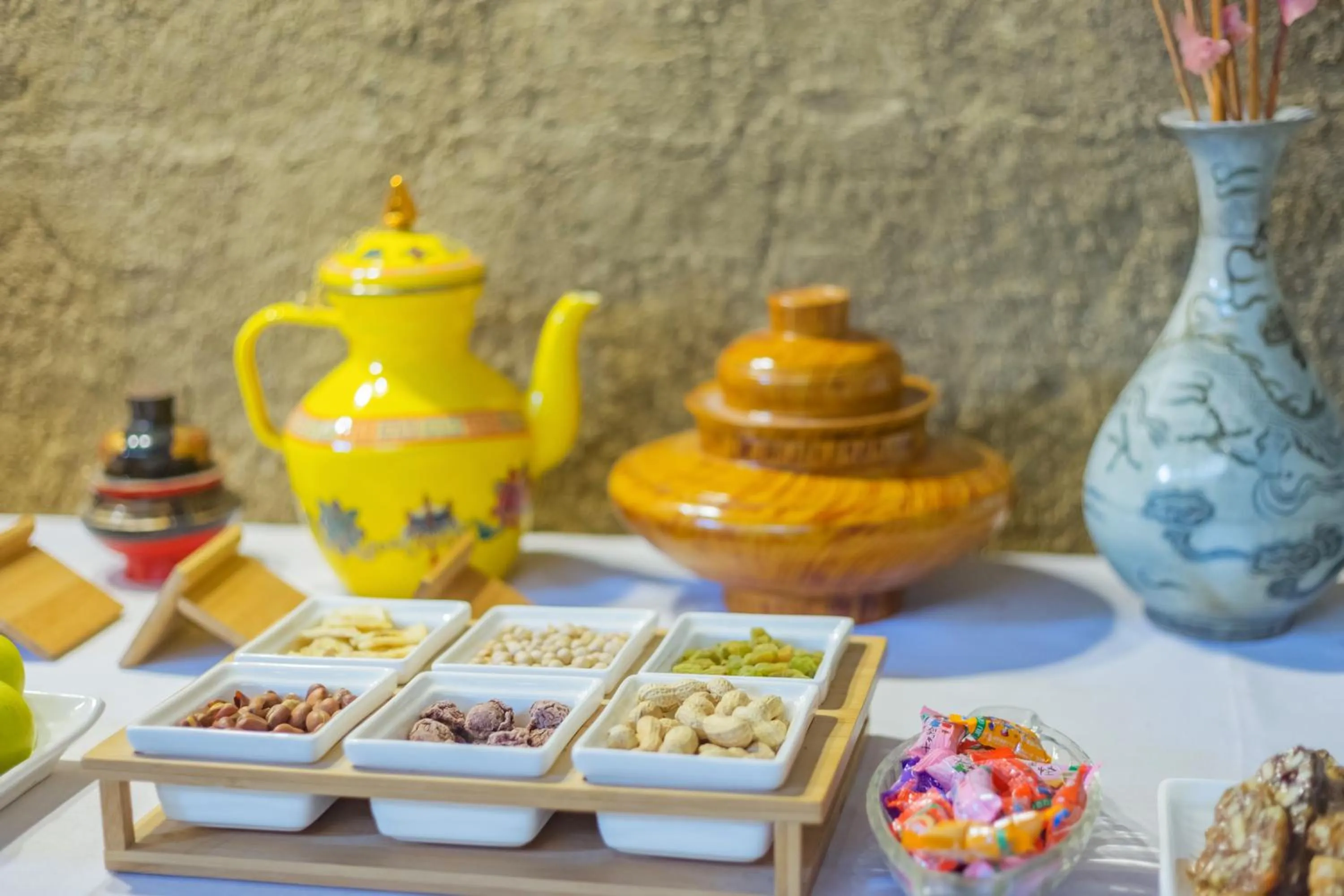 Seating area in Arro Khampa By Zinc Journey Shangri-la