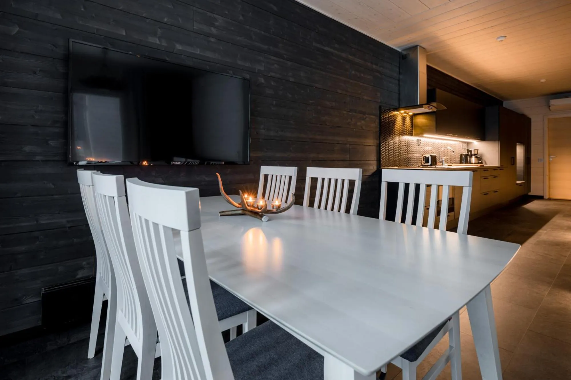 Kitchen or kitchenette in Parkside Pyhä