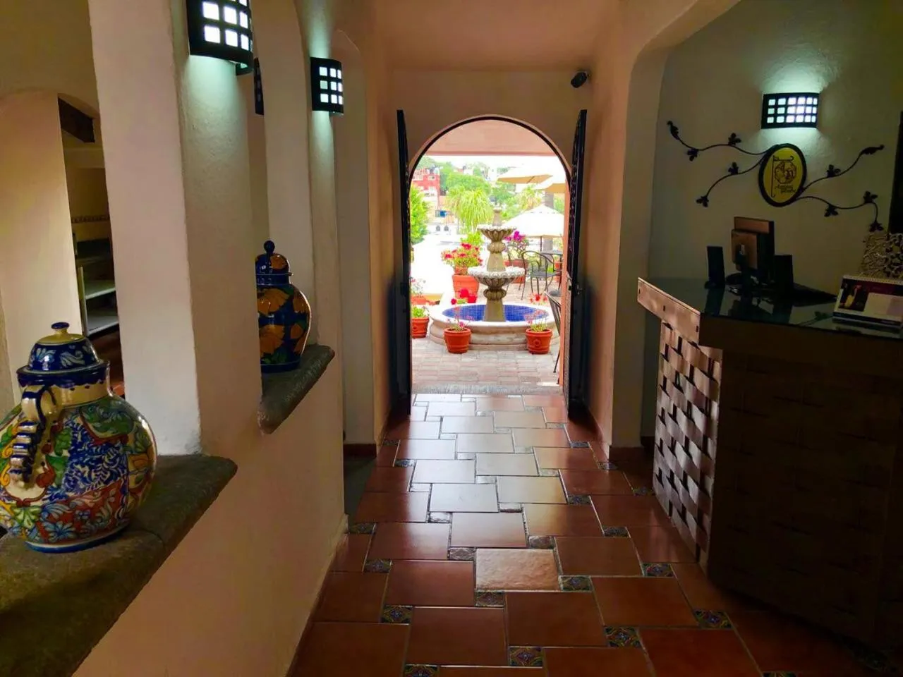 Lobby or reception in Hotel Antigua Posada