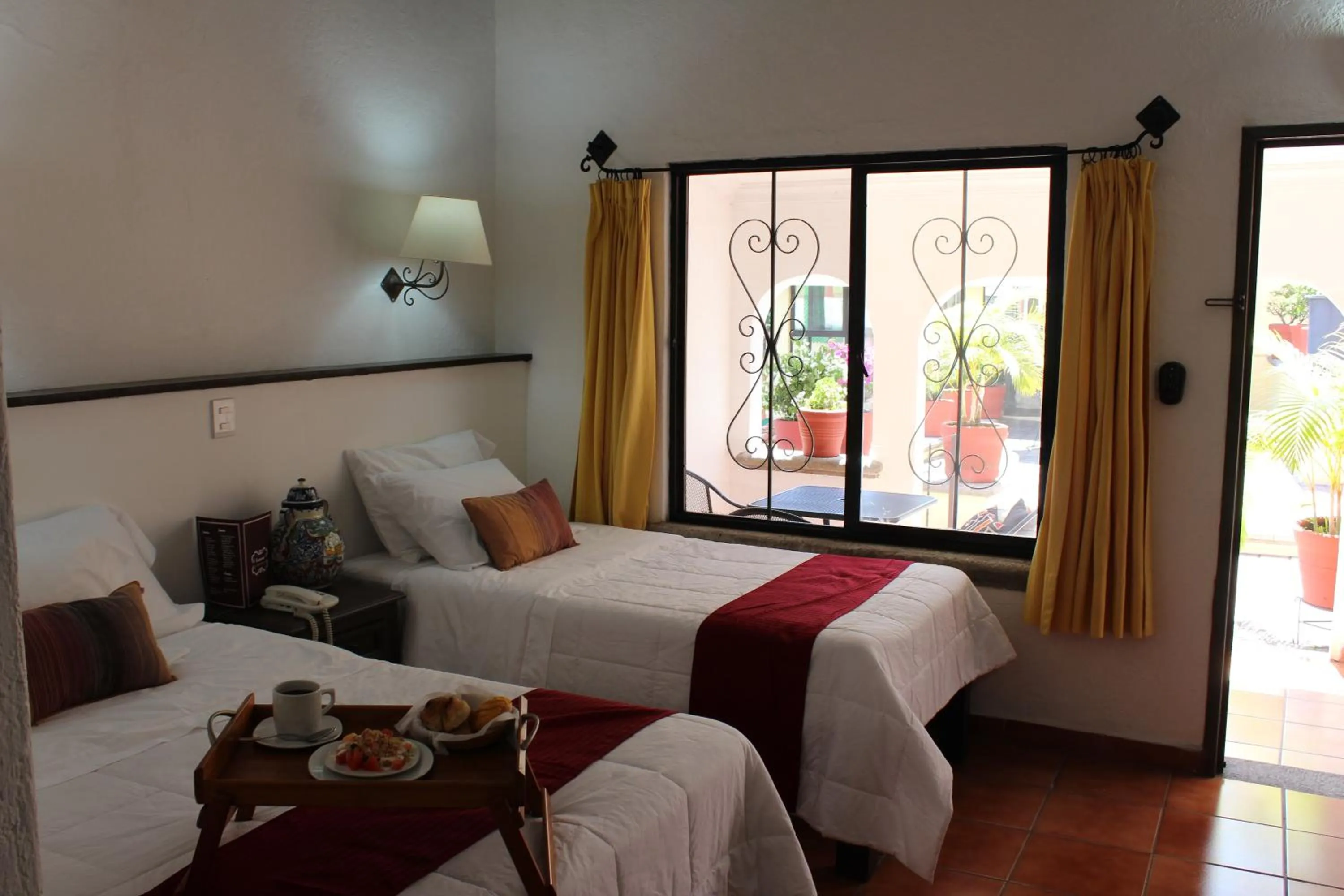 Bed in Hotel Antigua Posada