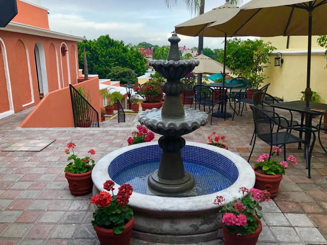 Patio in Hotel Antigua Posada