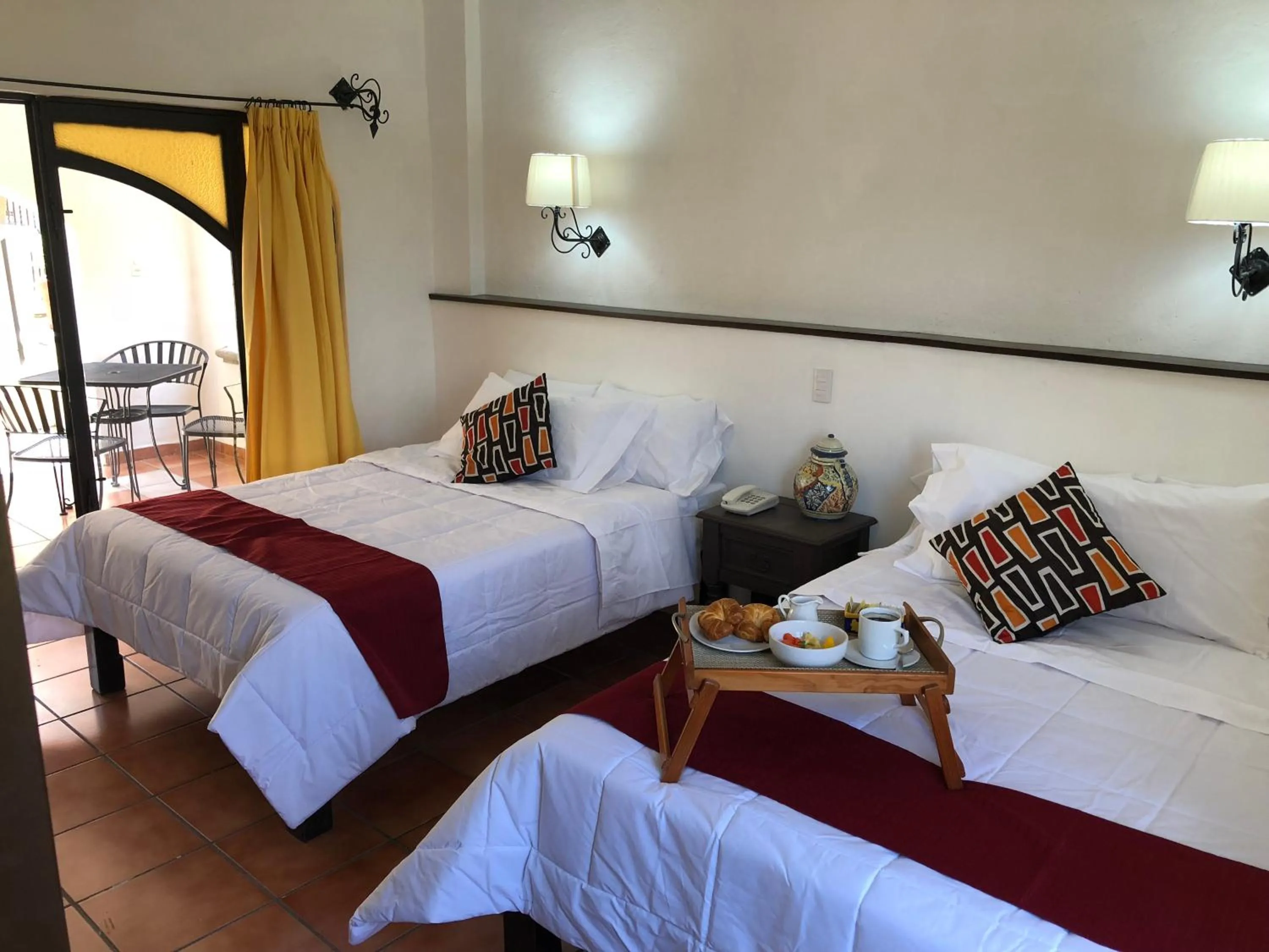 Bed in Hotel Antigua Posada