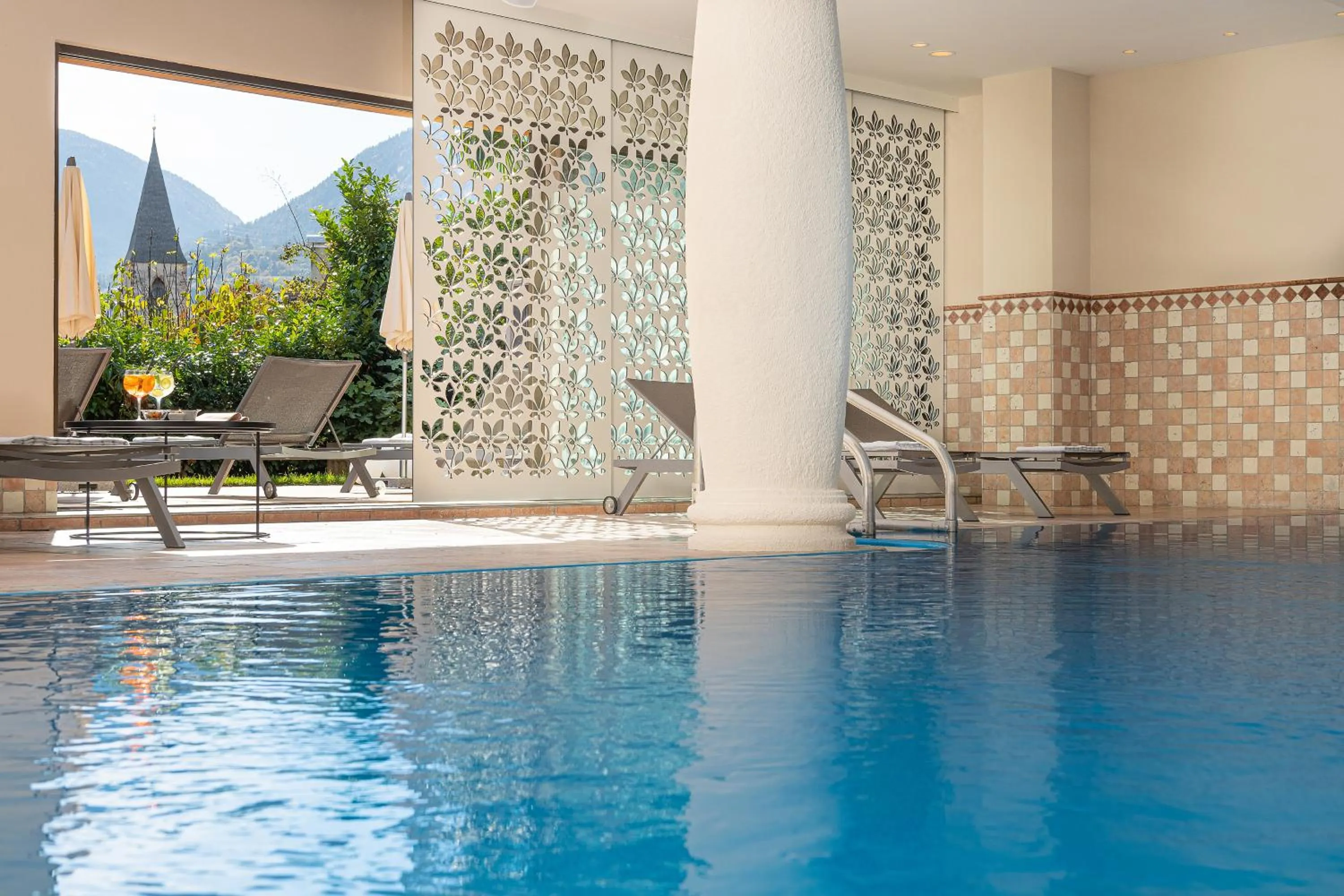 Swimming pool in MONDI Hotel Tscherms