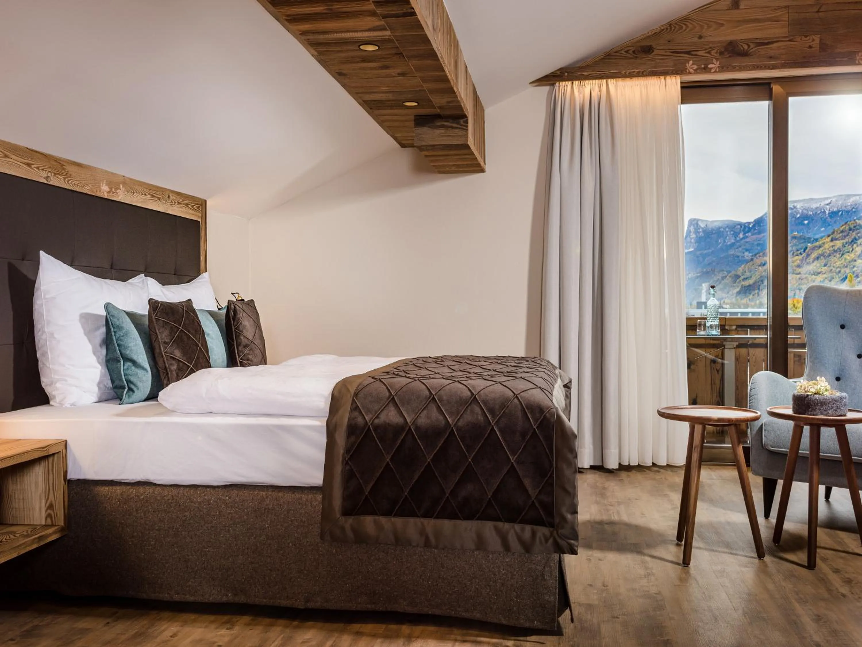 Bed in MONDI Hotel Tscherms