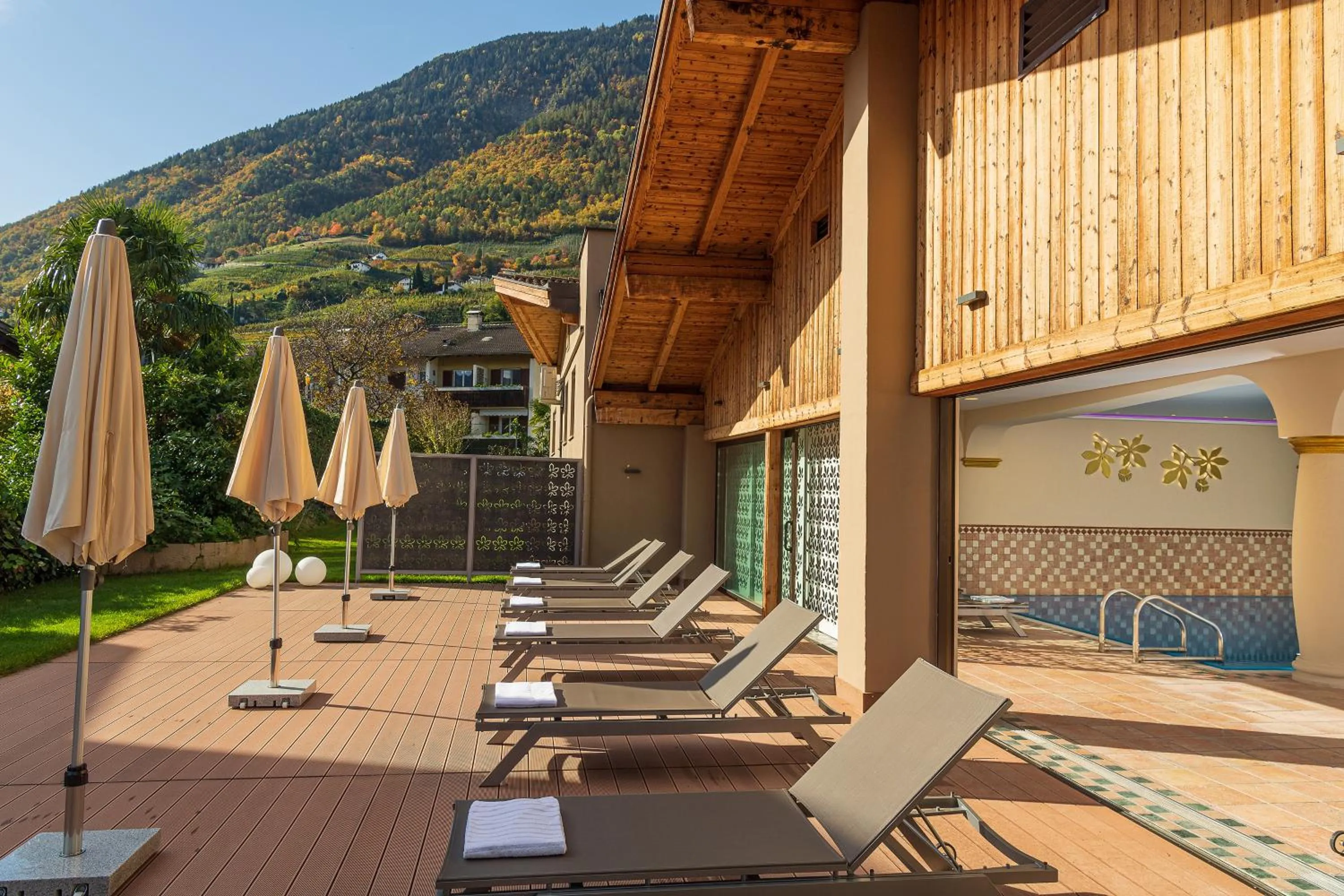 Swimming pool in MONDI Hotel Tscherms