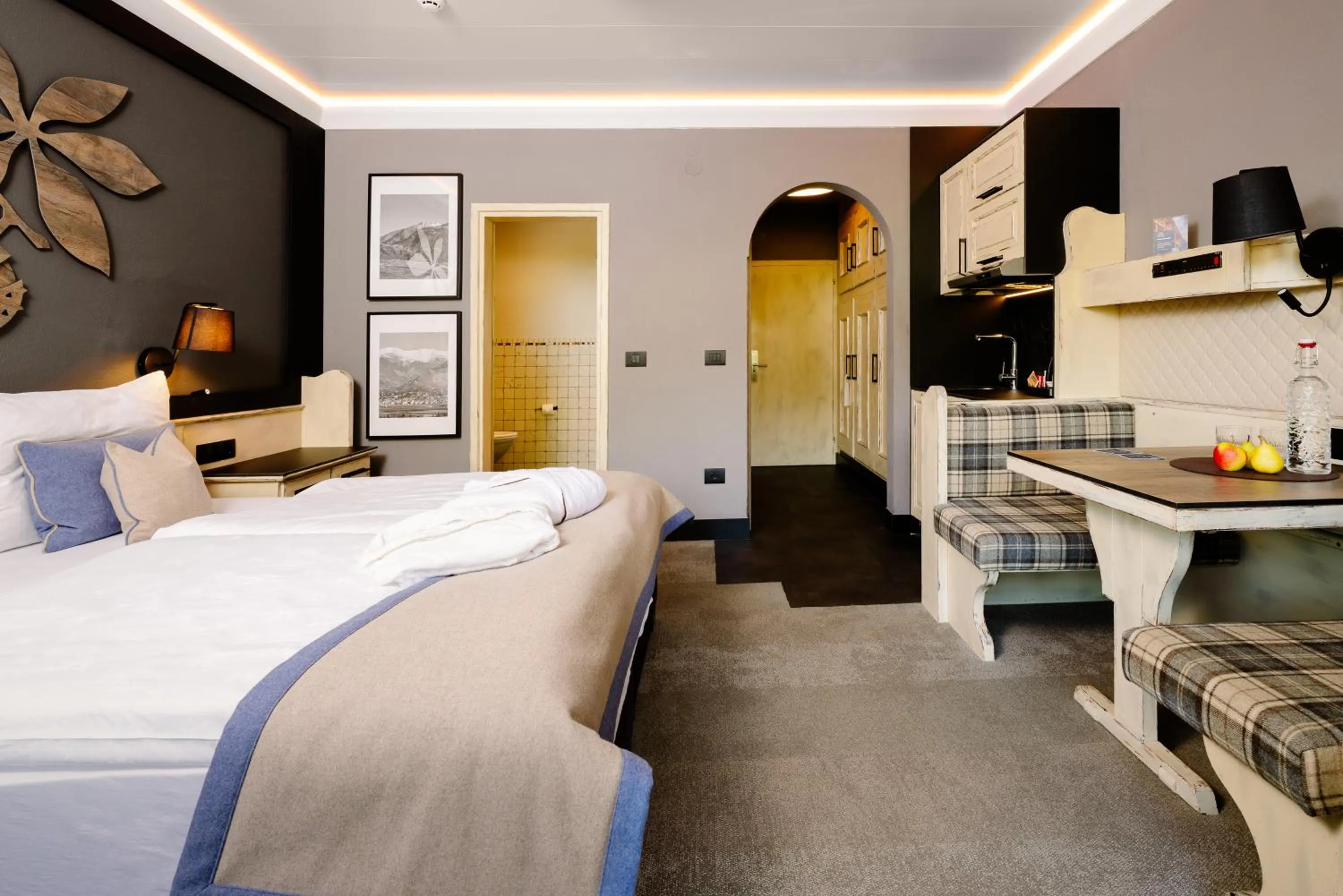 Photo of the whole room, Bed in MONDI Hotel Tscherms