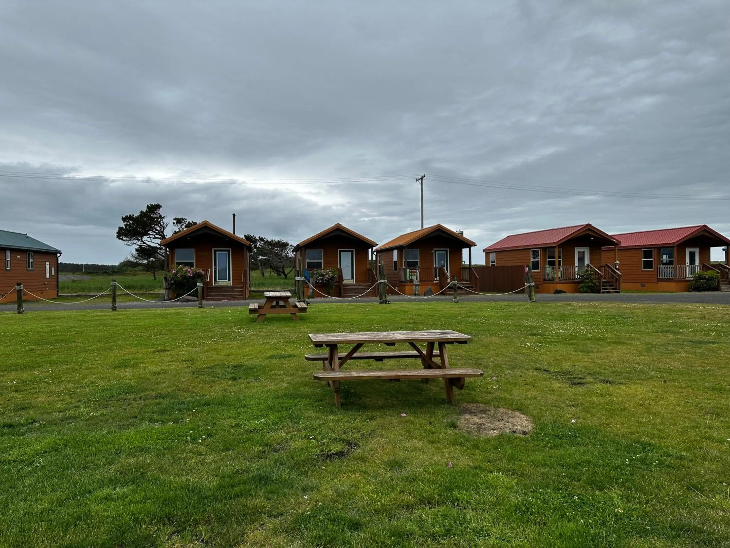 Patio in Westport Inn Cabins