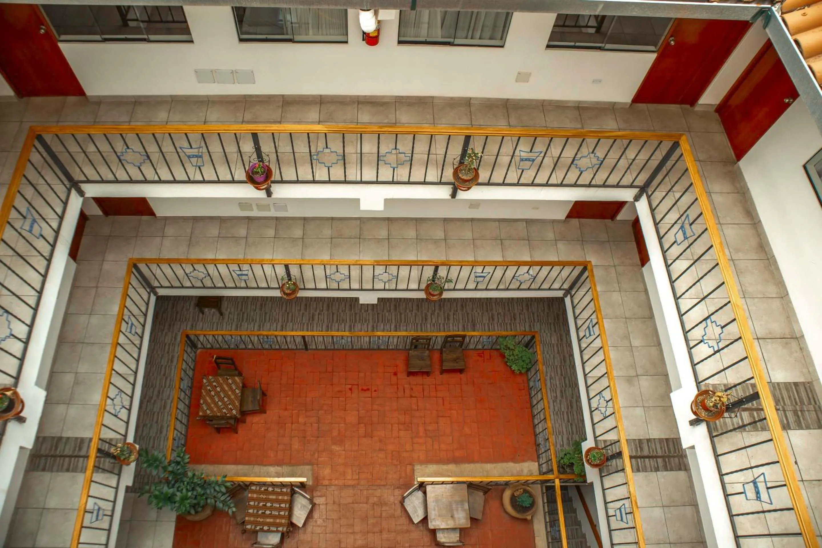 Inner courtyard view in Hotel Del Prado Hometown