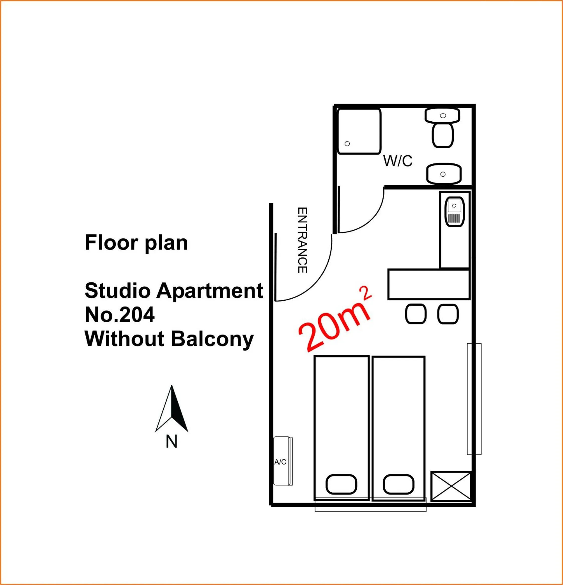 Floor plan in Elenapa Holiday Apartments