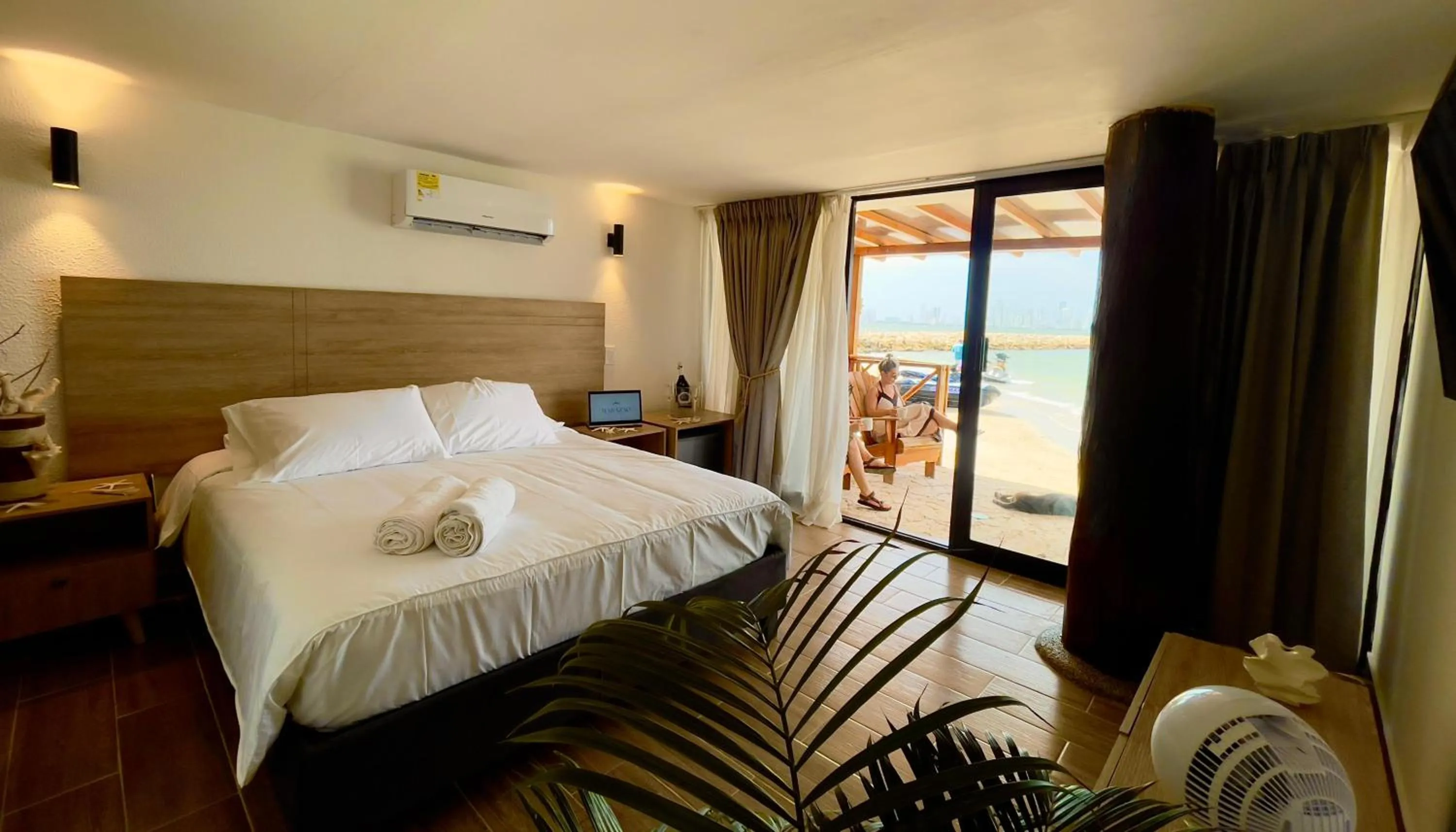 Bed in Marazao Beach Hotel & Spa