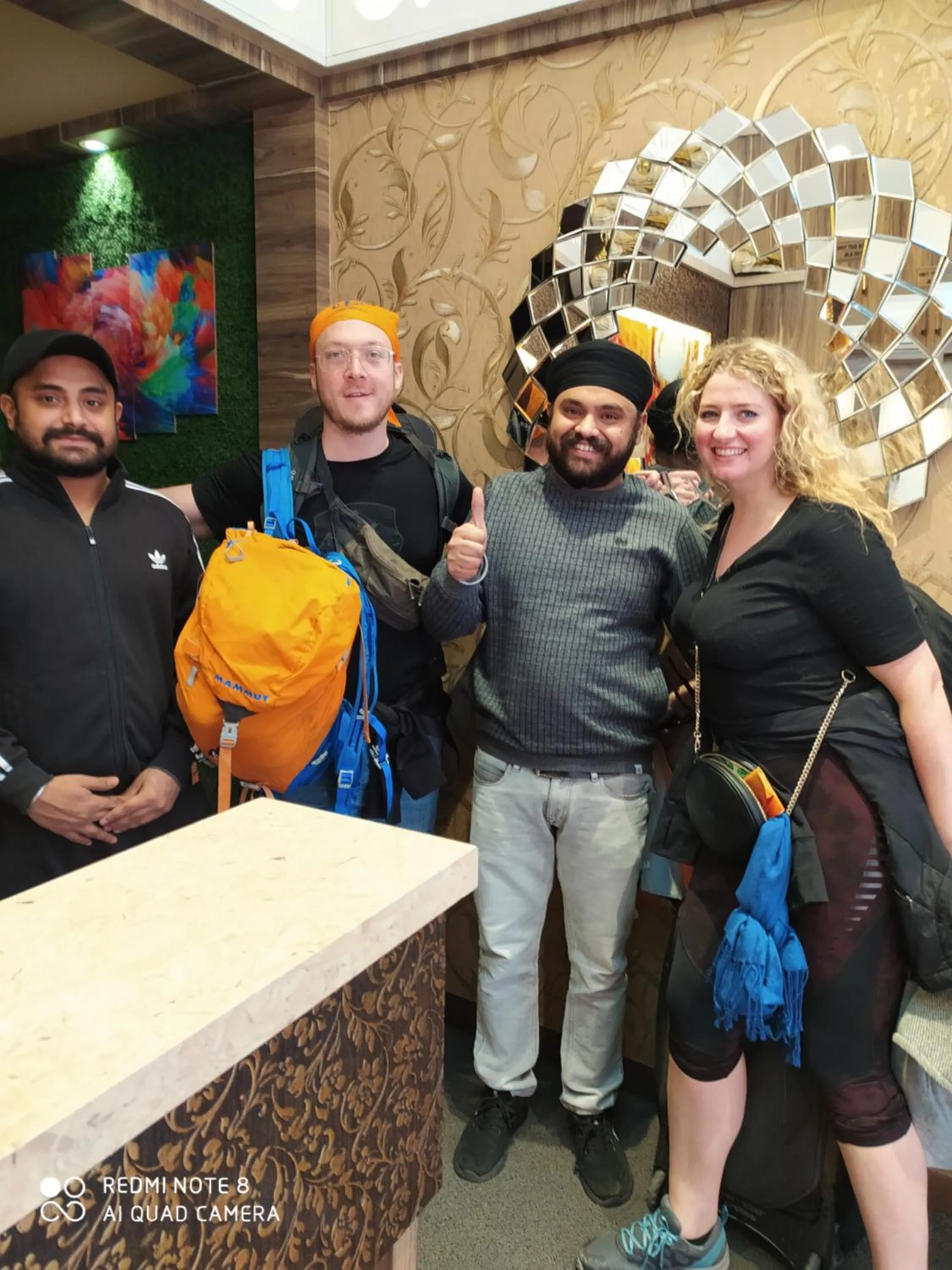 group of guests in Hotel Heaven View - 50m From Golden Temple