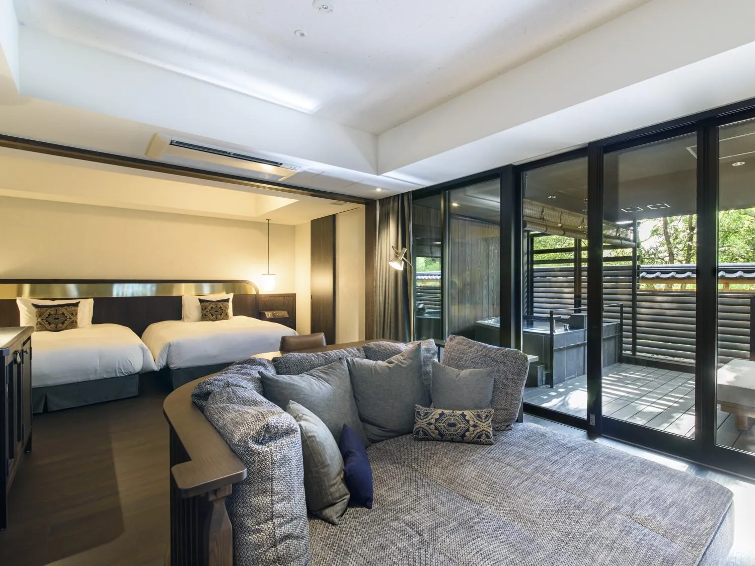 Living room, Bed in Fufu Nara